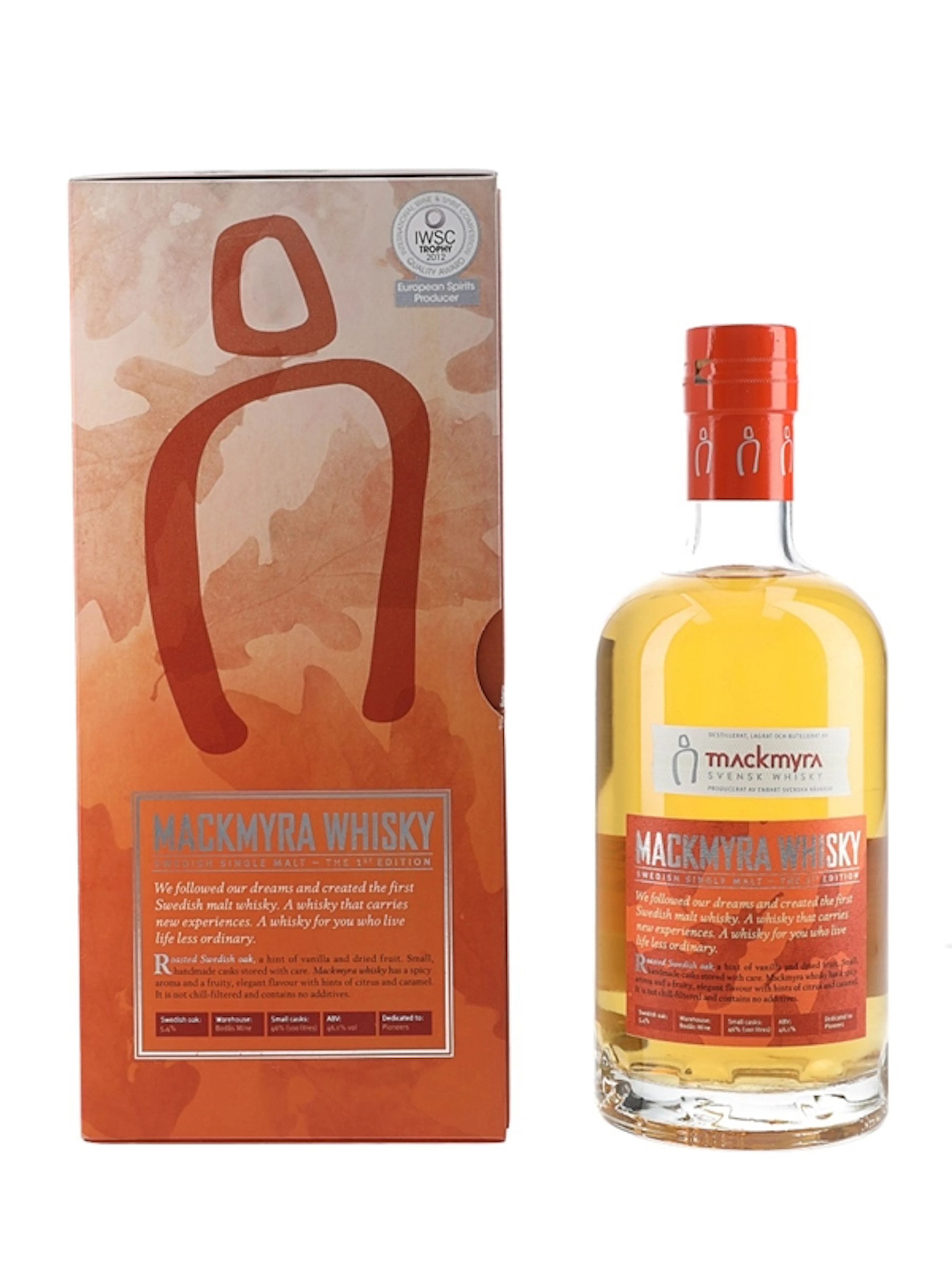Mackmyra Swedish Single Malt The First Editio 70cl / 46.1%