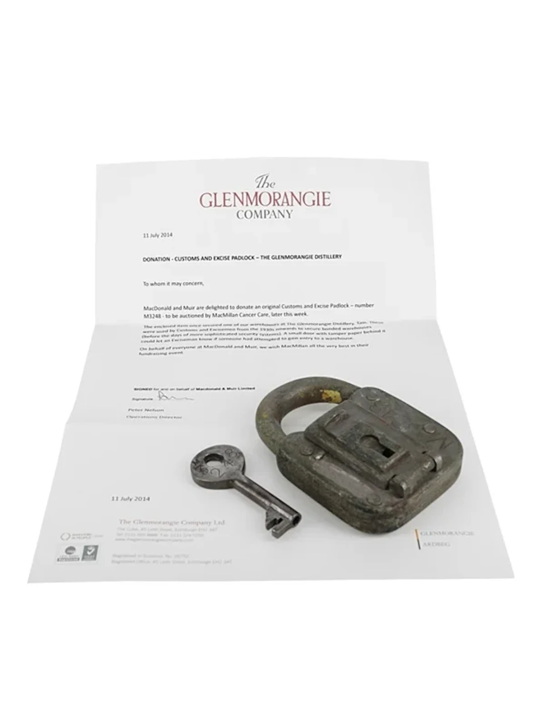 Customs And Excise Padlock - The Glenmorangie Distillery