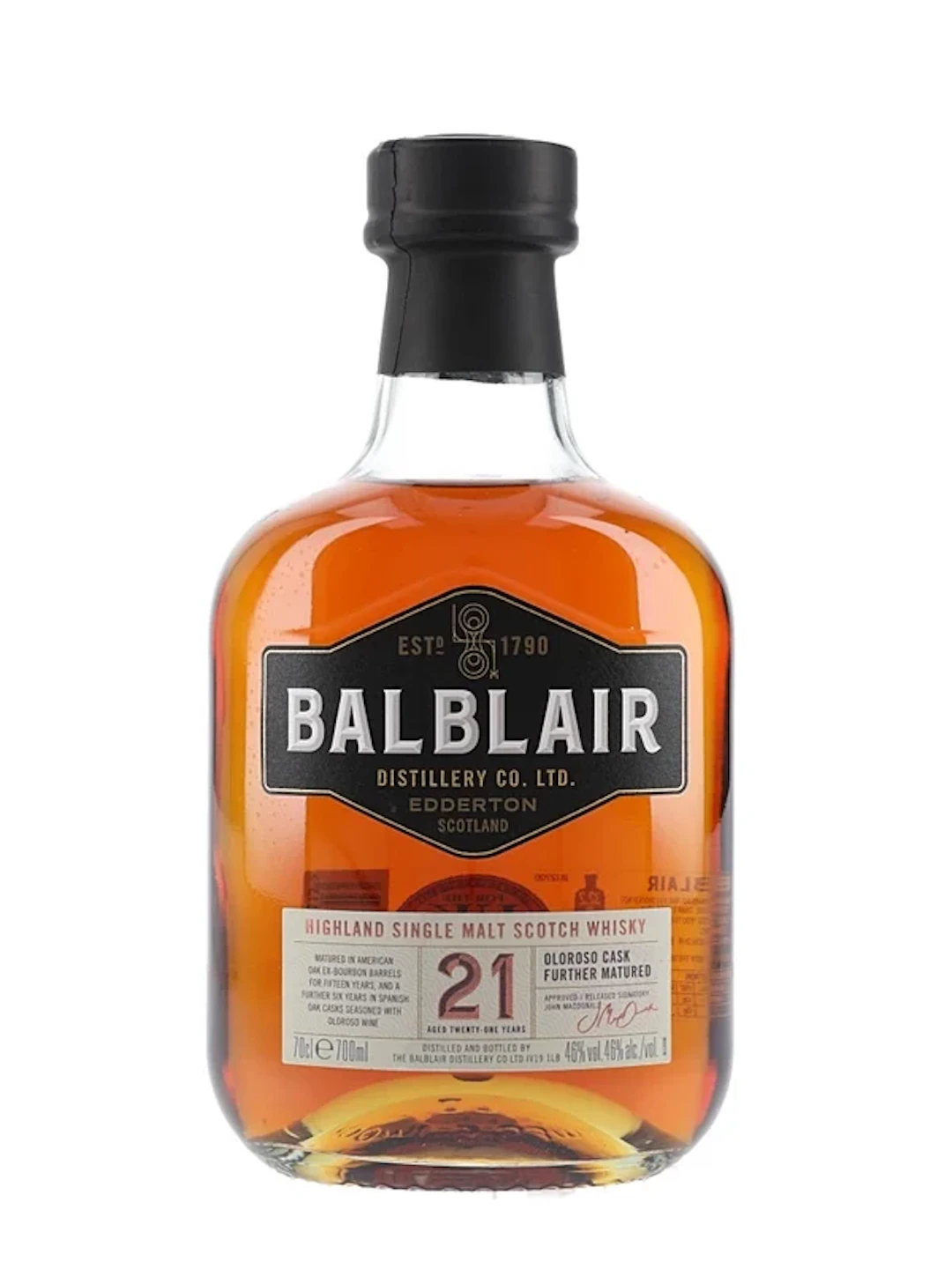 Balblair 21 Year Old Bottled 2023 70cl / 46%