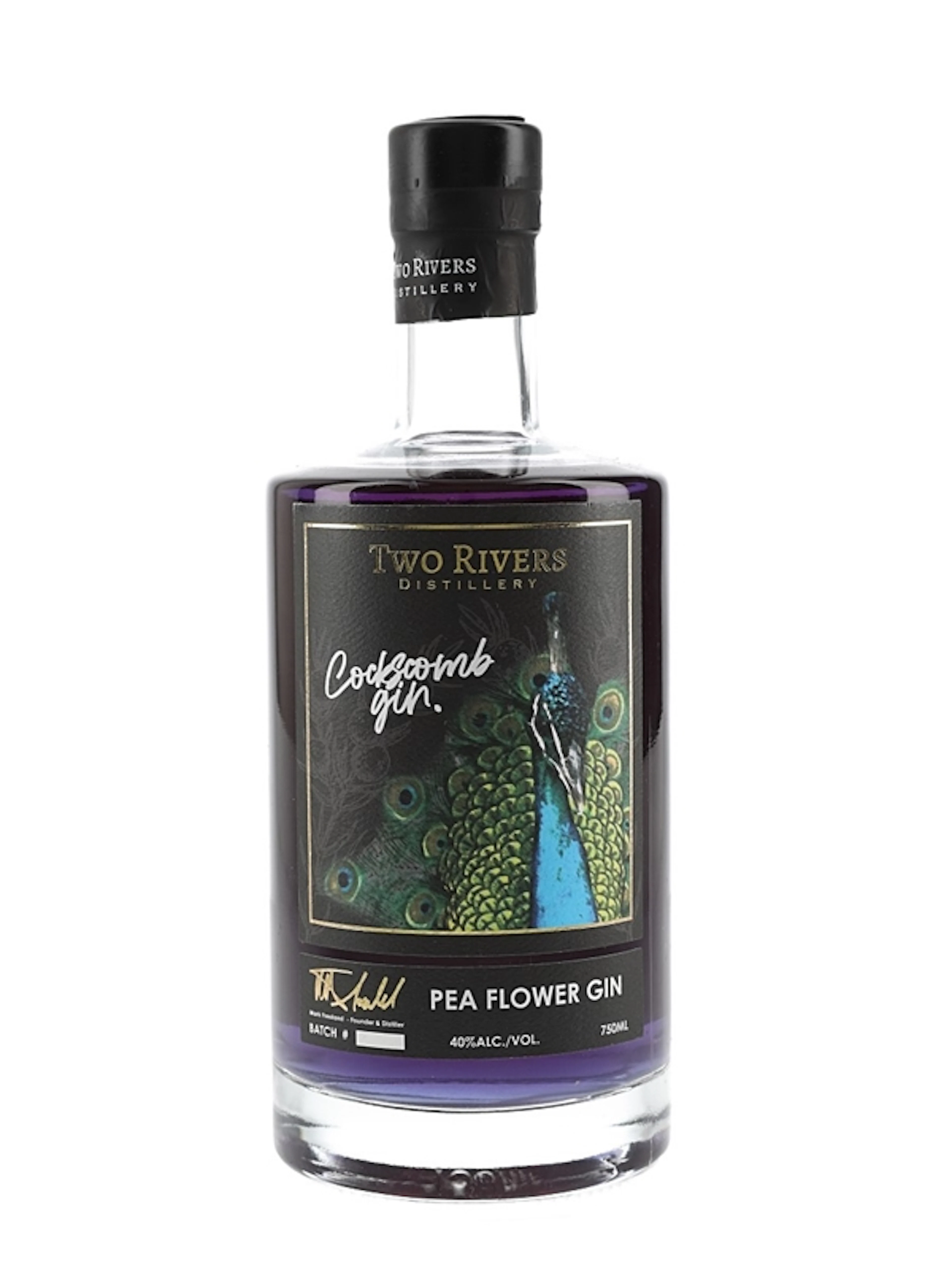 Two Rivers Cockscomb Gi Pea Flower 75cl / 40%