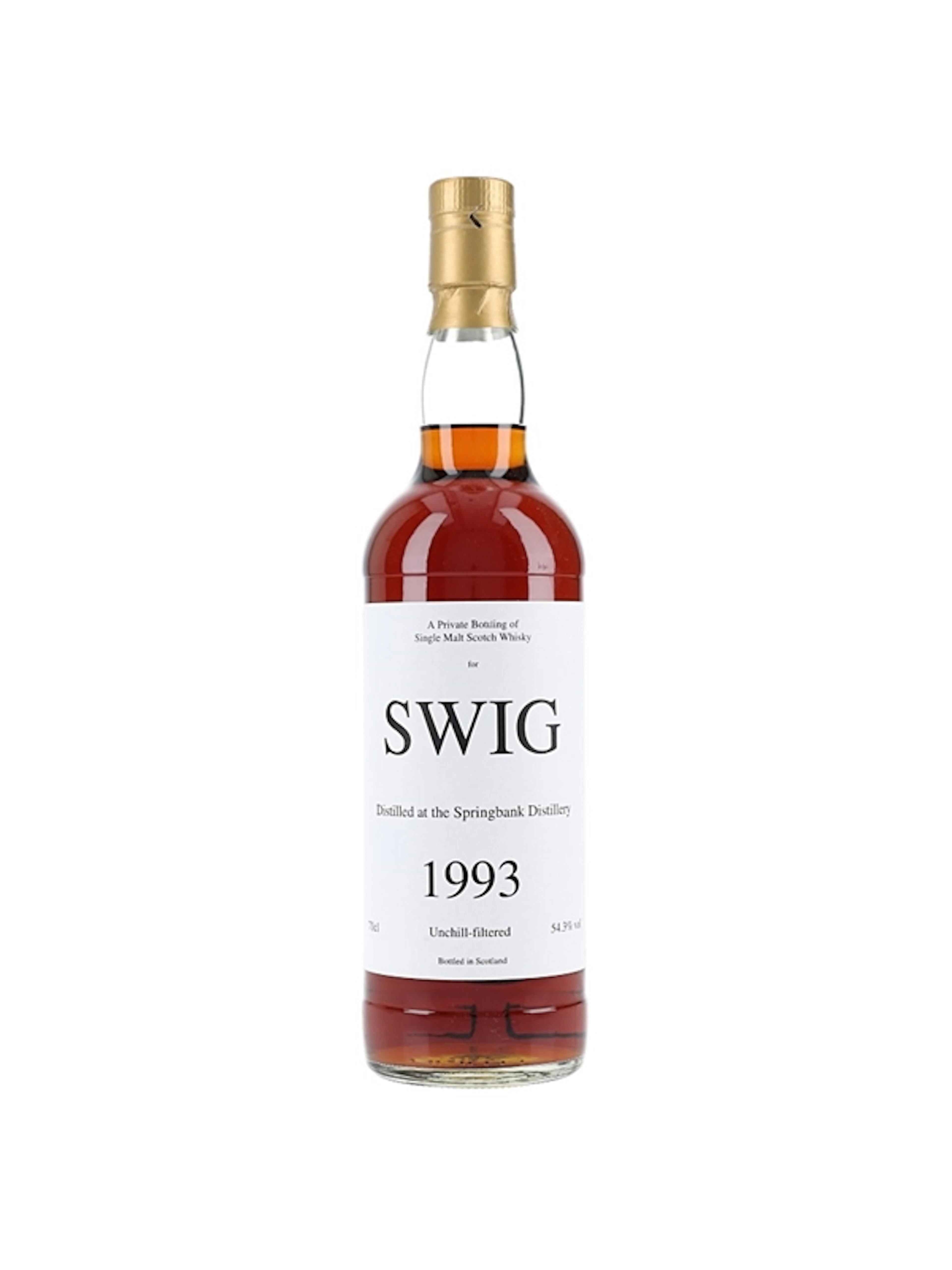 Springbank 1993 Private Bottling - SWIG 70cl / 54.3%