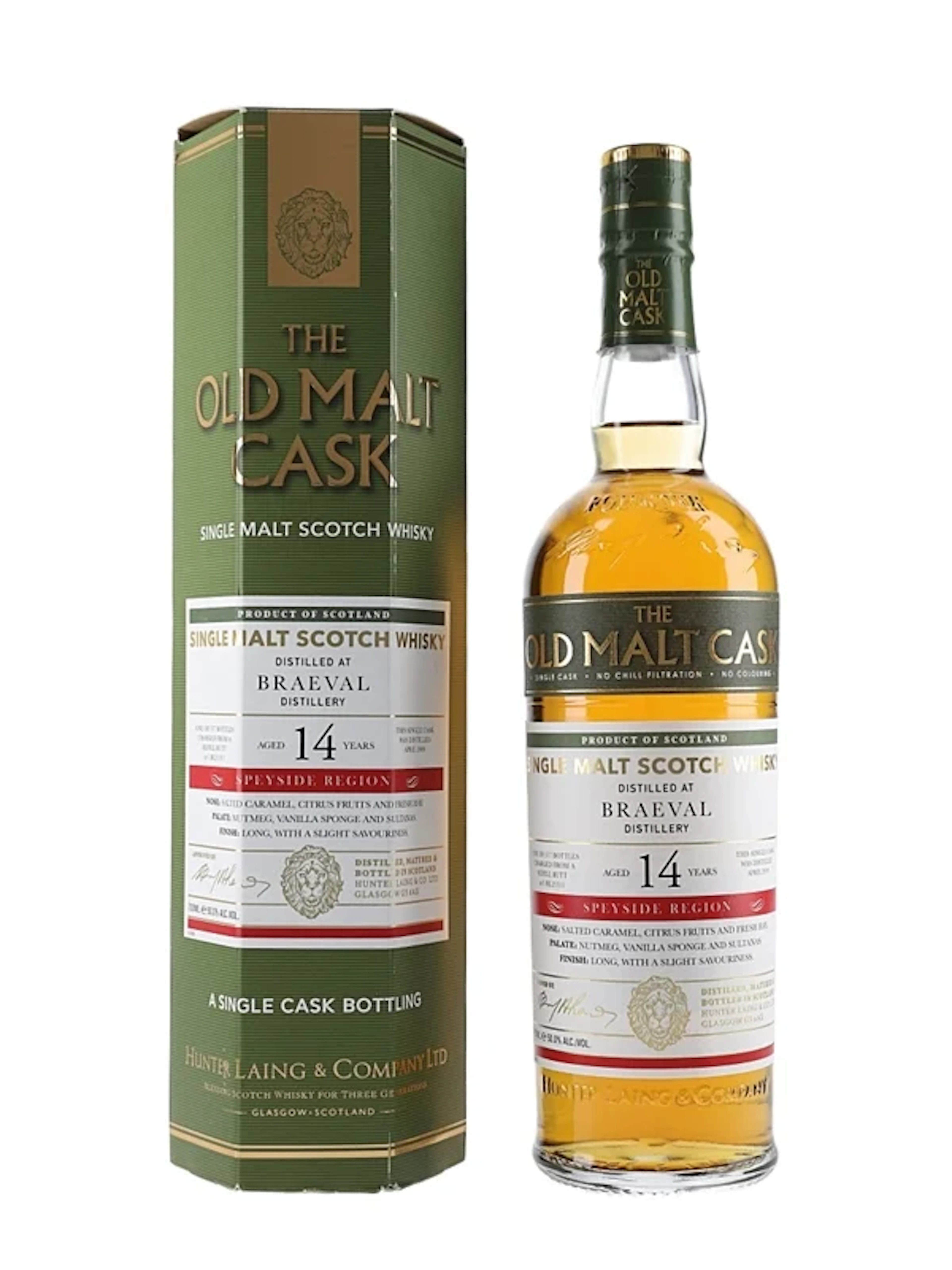 Braeval 2009 14 Year Old The Old Malt Cask Bottled 2024 - Hunter Laing