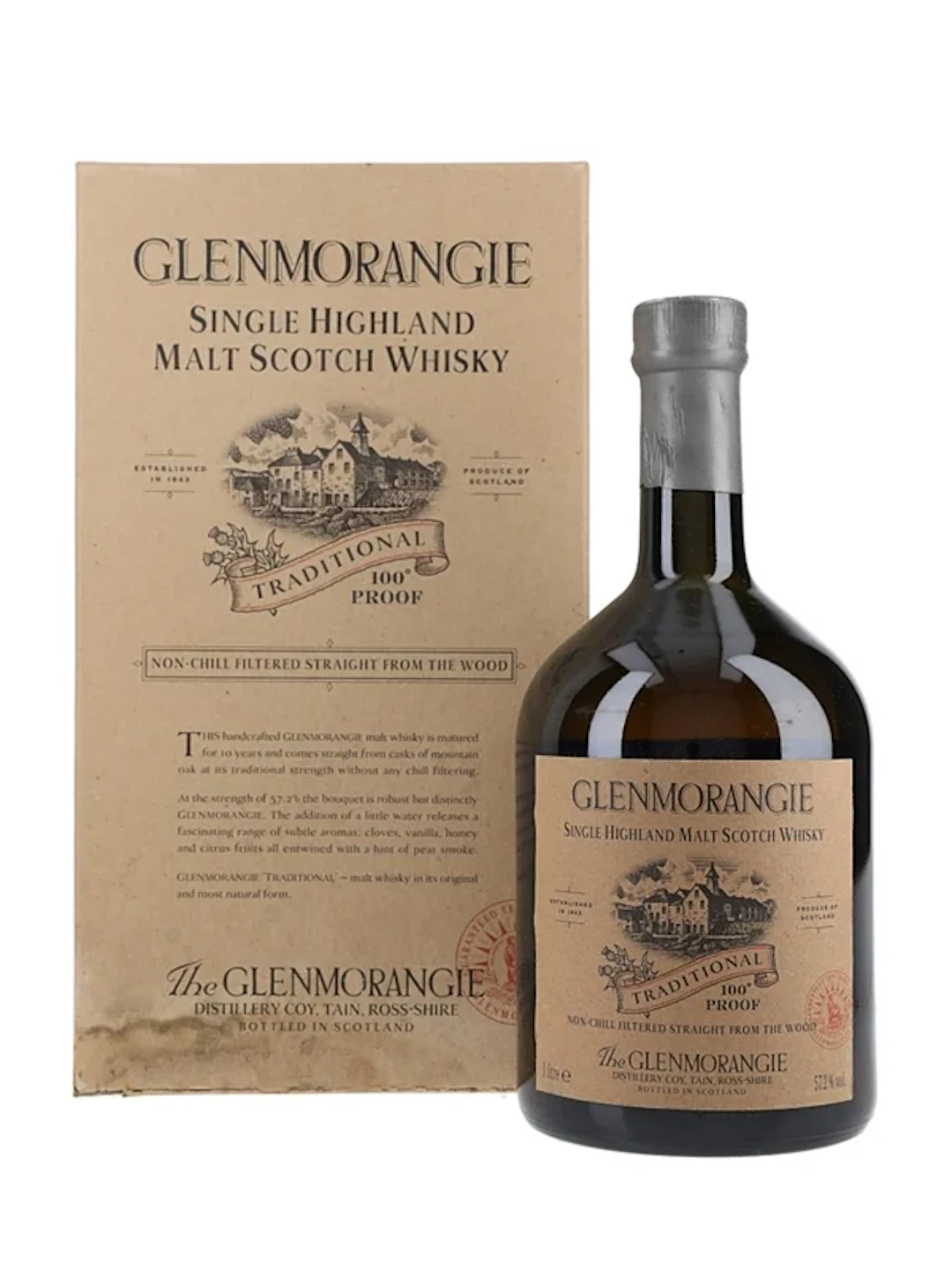 Glenmorangie Traditional 10 Year Old 100 Proof 100cl / 57.2%