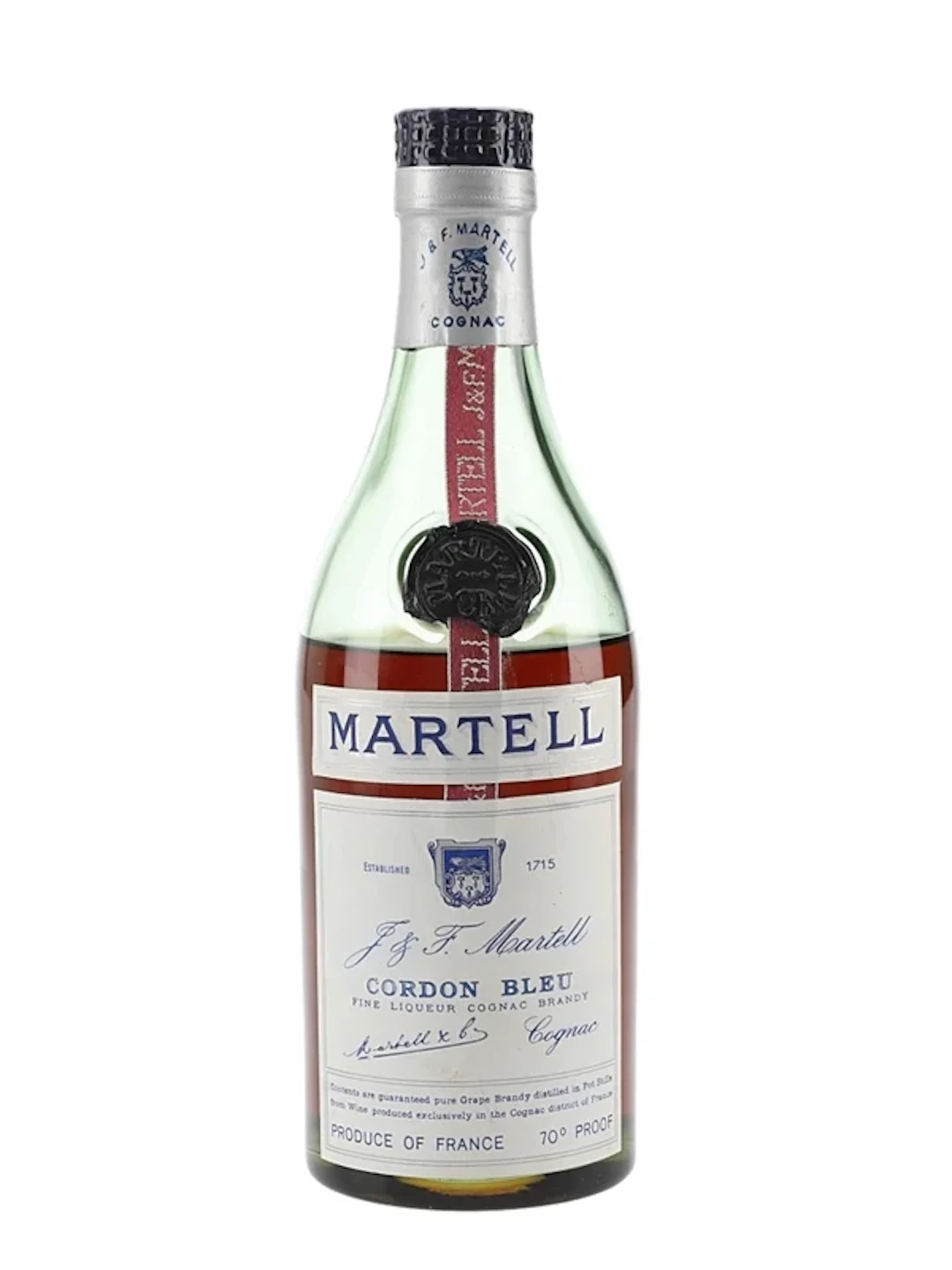 Martell Cordon Bleu Bottled 1960s - 1970s