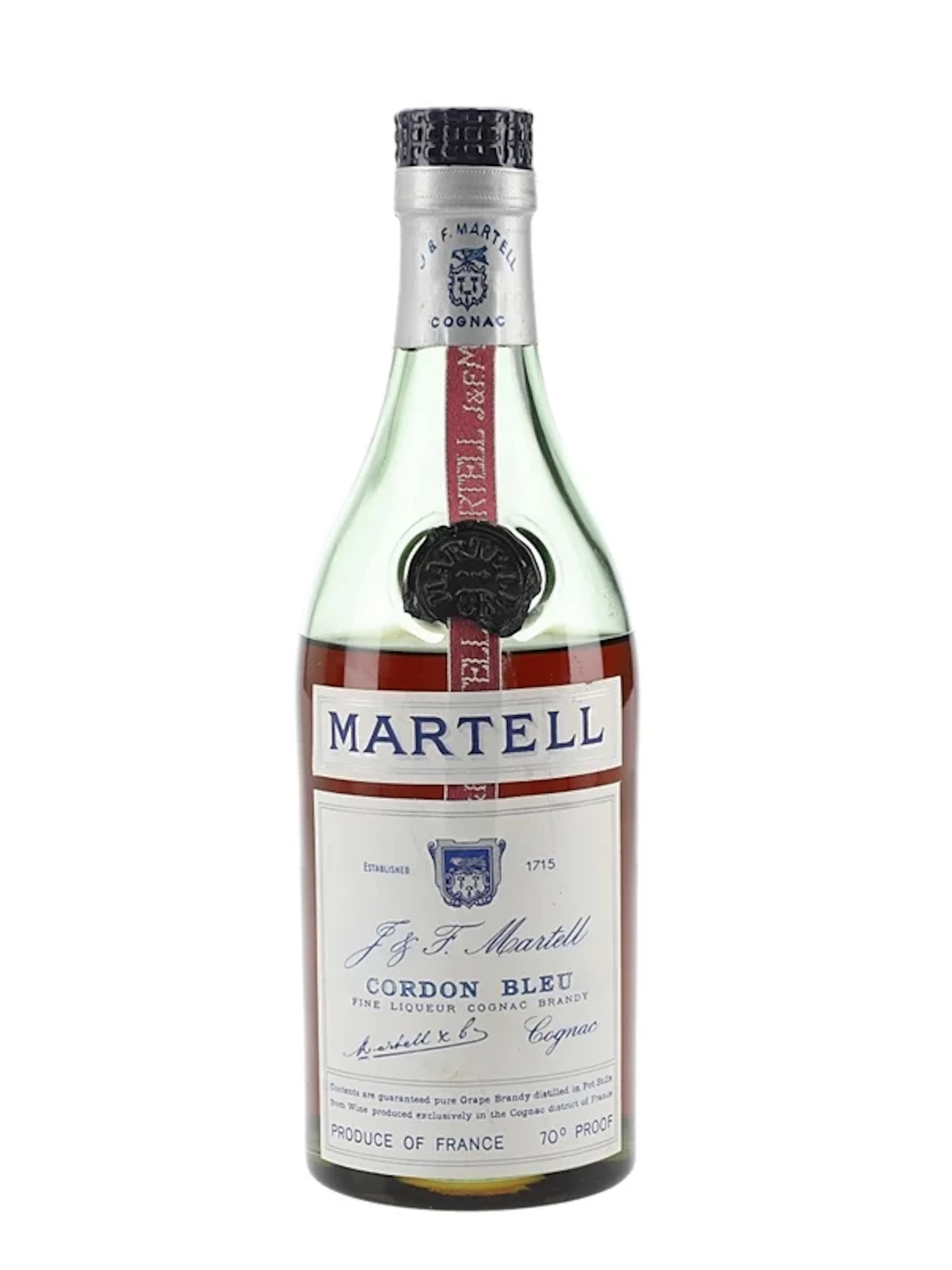 Martell Cordon Bleu Bottled 1960s - 1970s