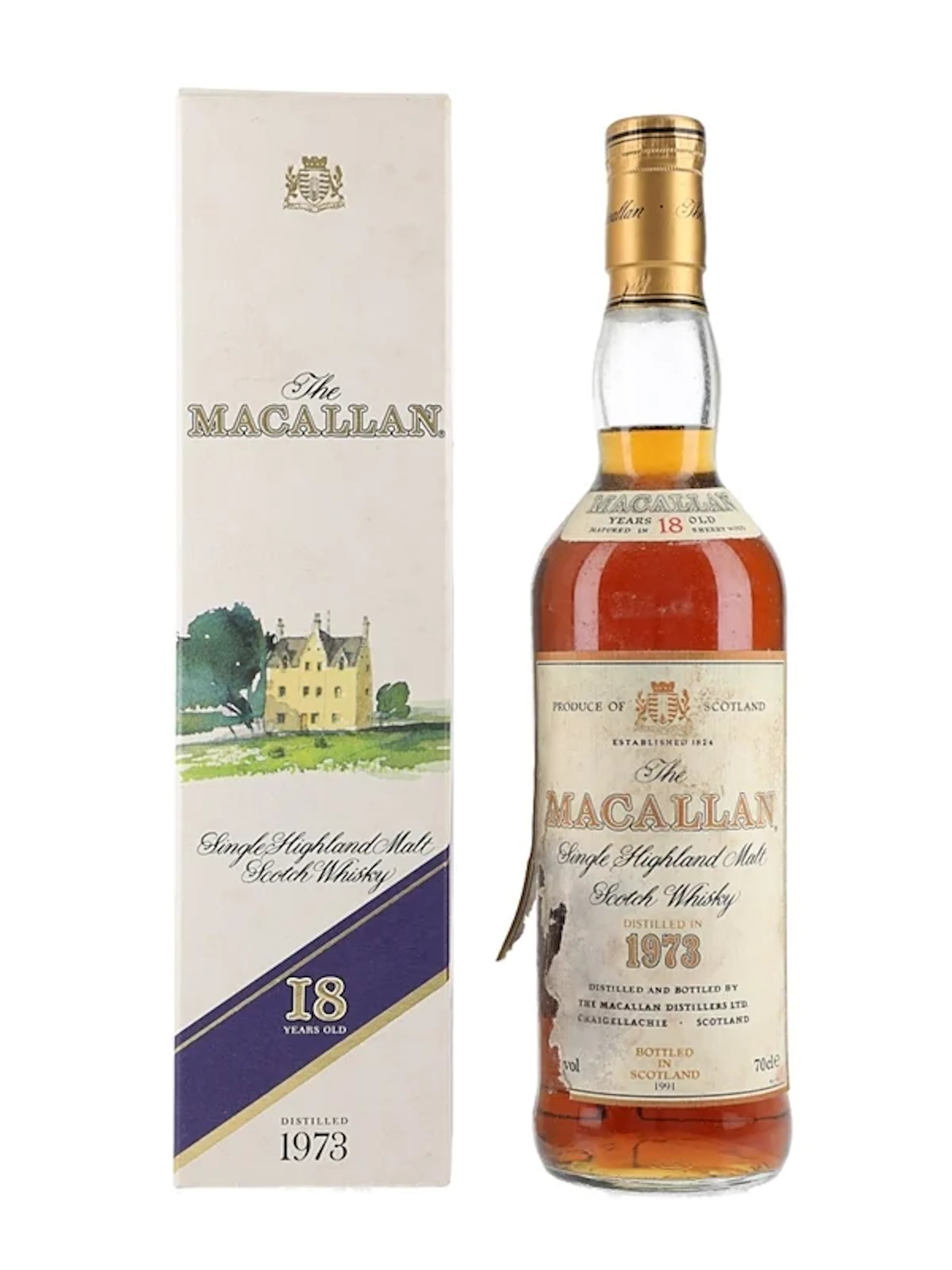 Macallan 1973 18 Year Old Bottled 1991 70cl / 43%