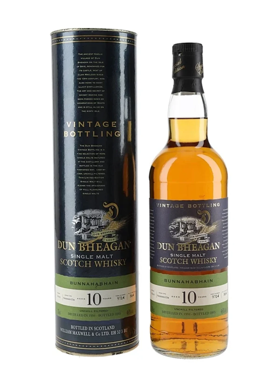 Bunnahabhain 1994 10 Year Old Bottled 2005 - Dun Bheaga 70cl / 46%