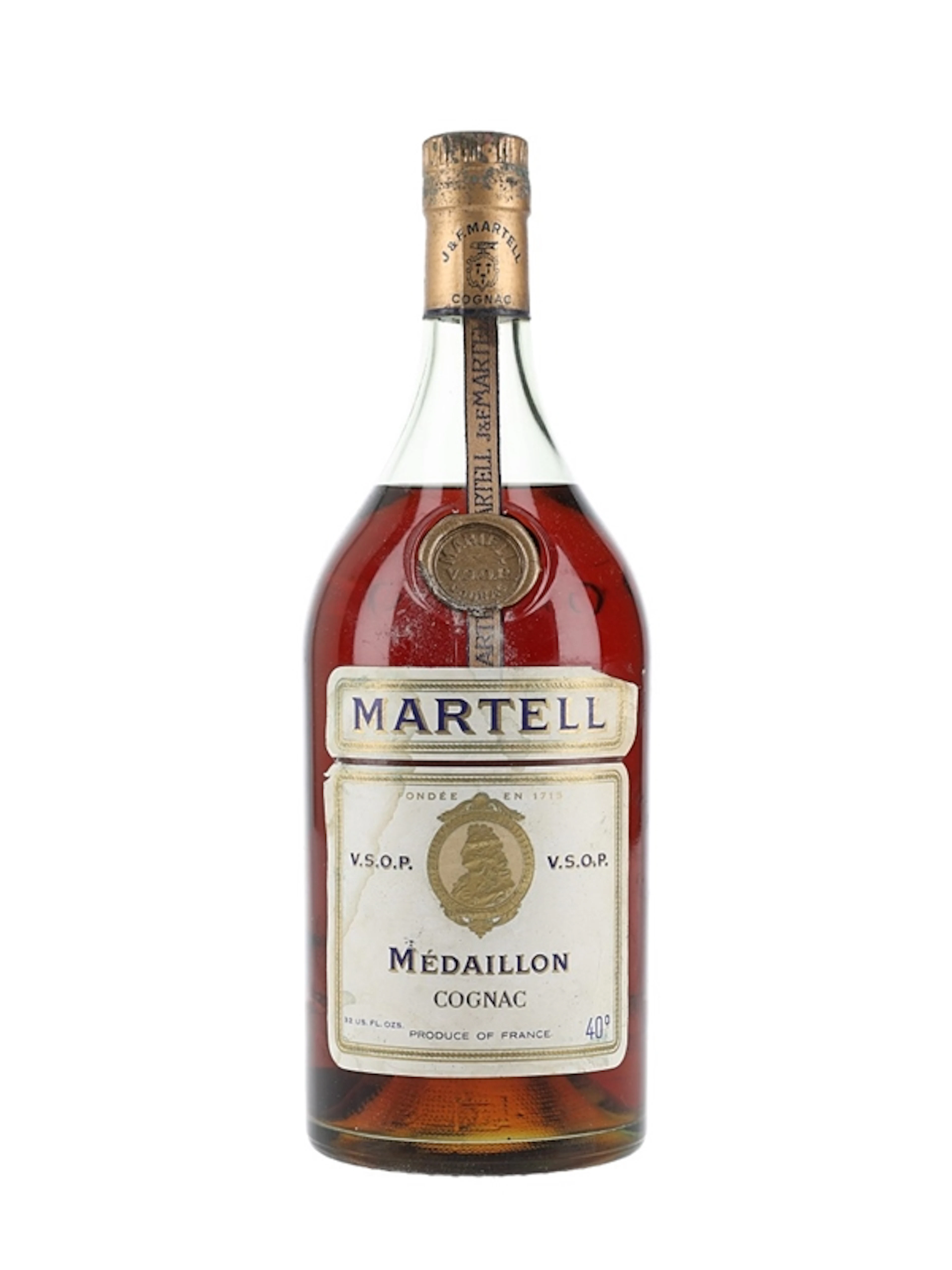 Martell Medaillon VSOP Cognac Bottled 1960s-1970s 100cl / 40%