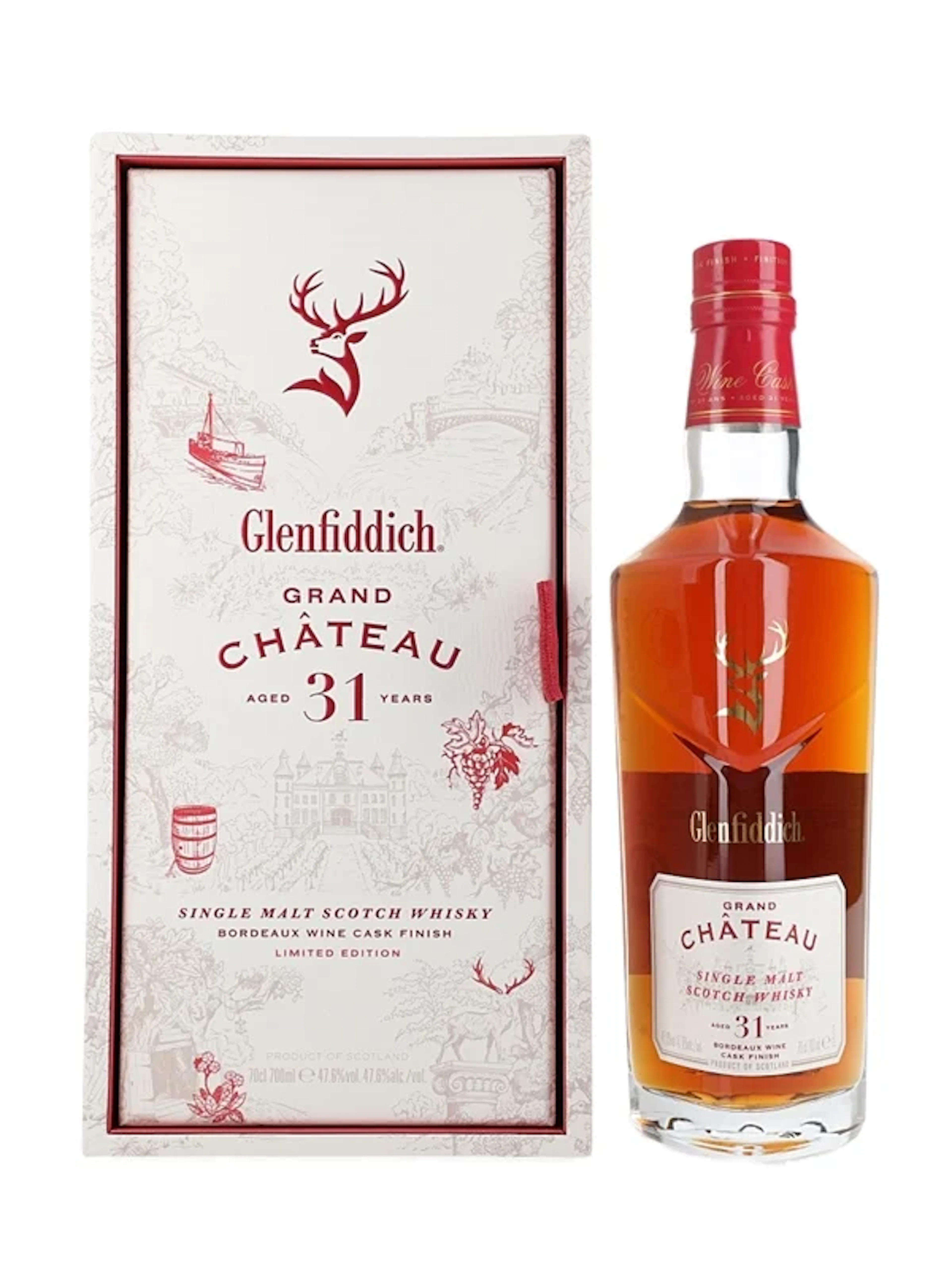 Glenfiddich 31 Year Old Grand Chateau Bordeaux Wine Cask Finish 70cl / 47.6%