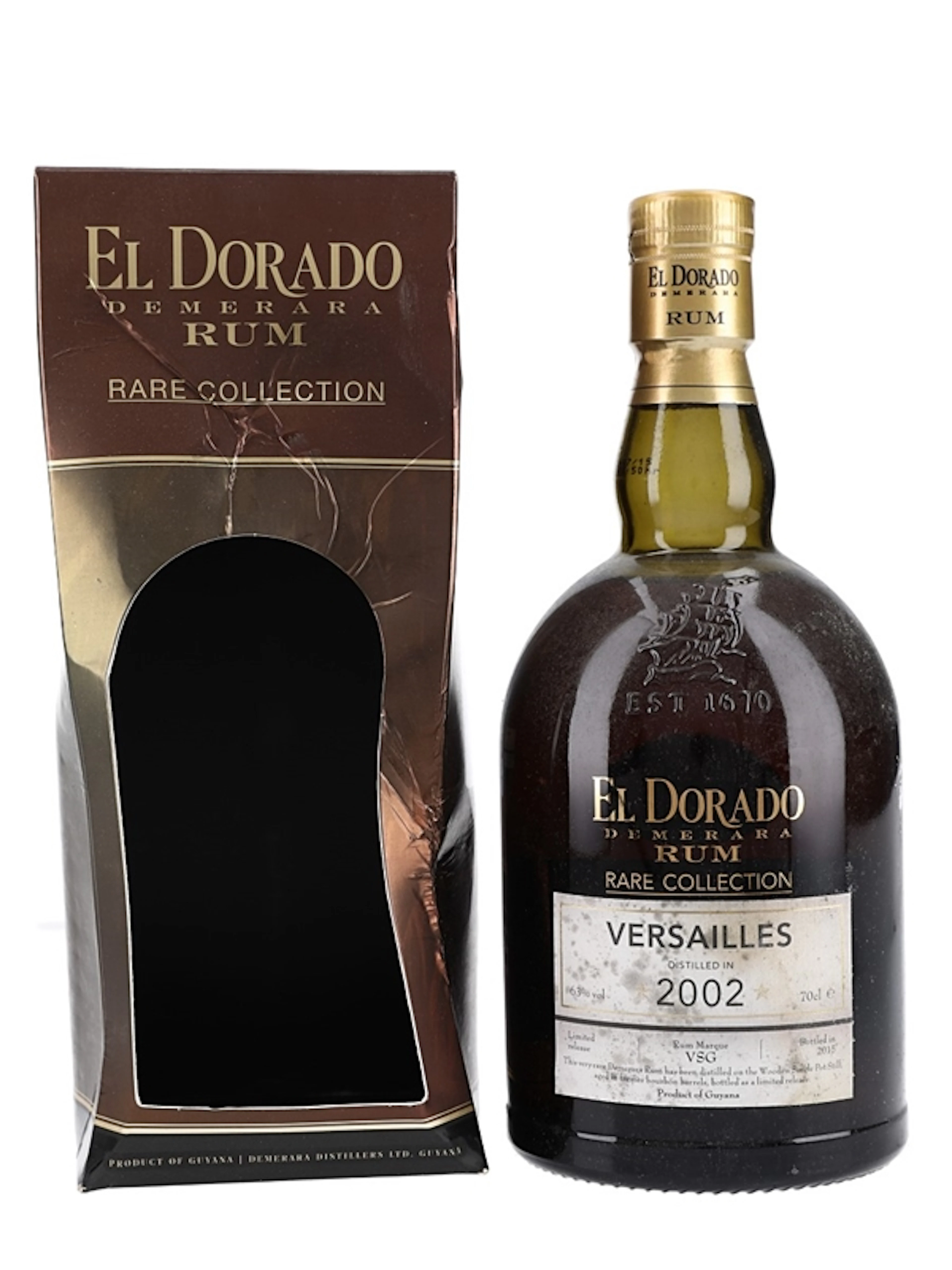 El Dorado Versailles 2002 12 Year Old VSG Rare Collectio 70cl / 63%