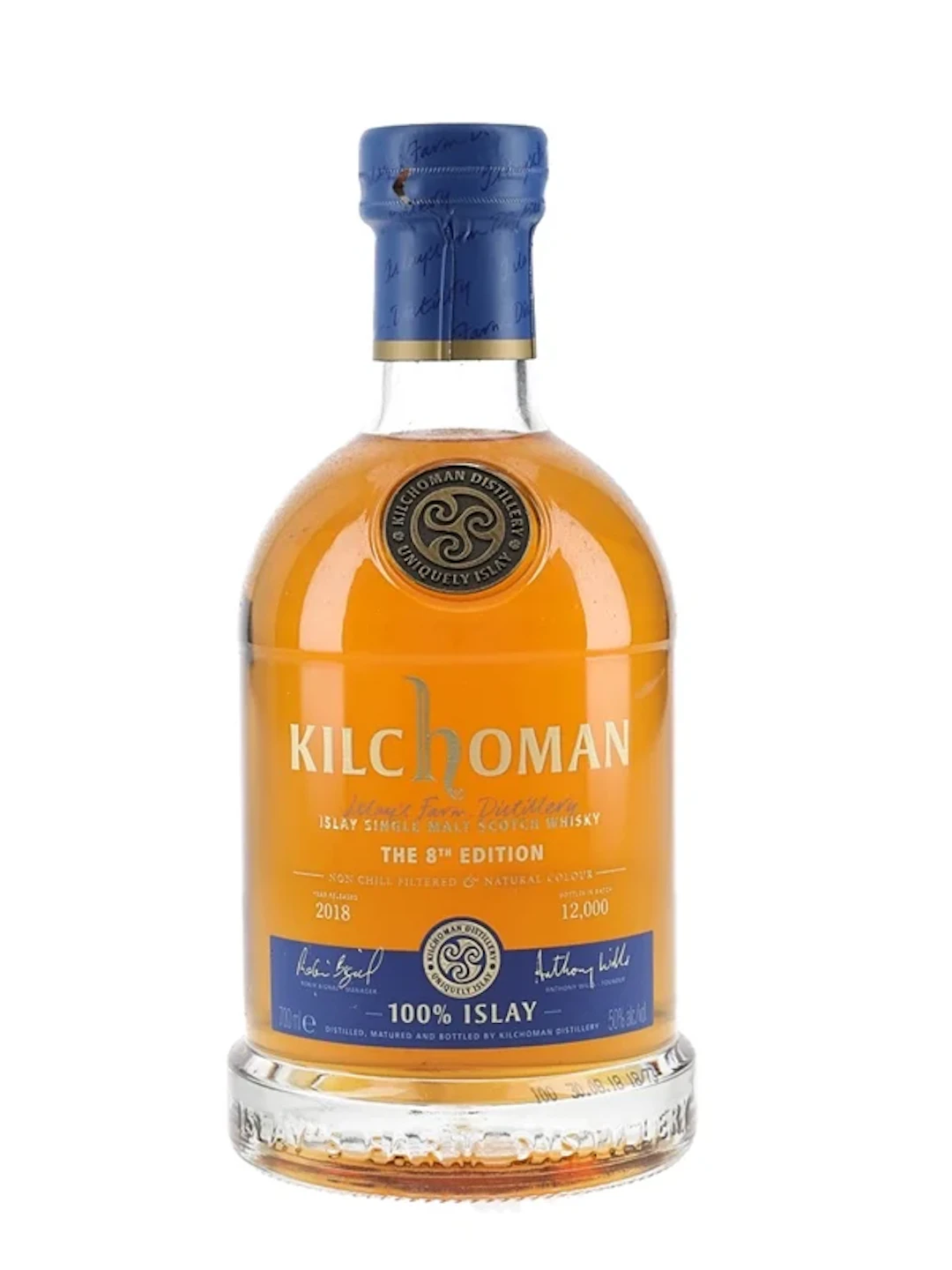 Kilchoman 100% Islay Bottled 2018 - The 8th Editio 70cl / 50%
