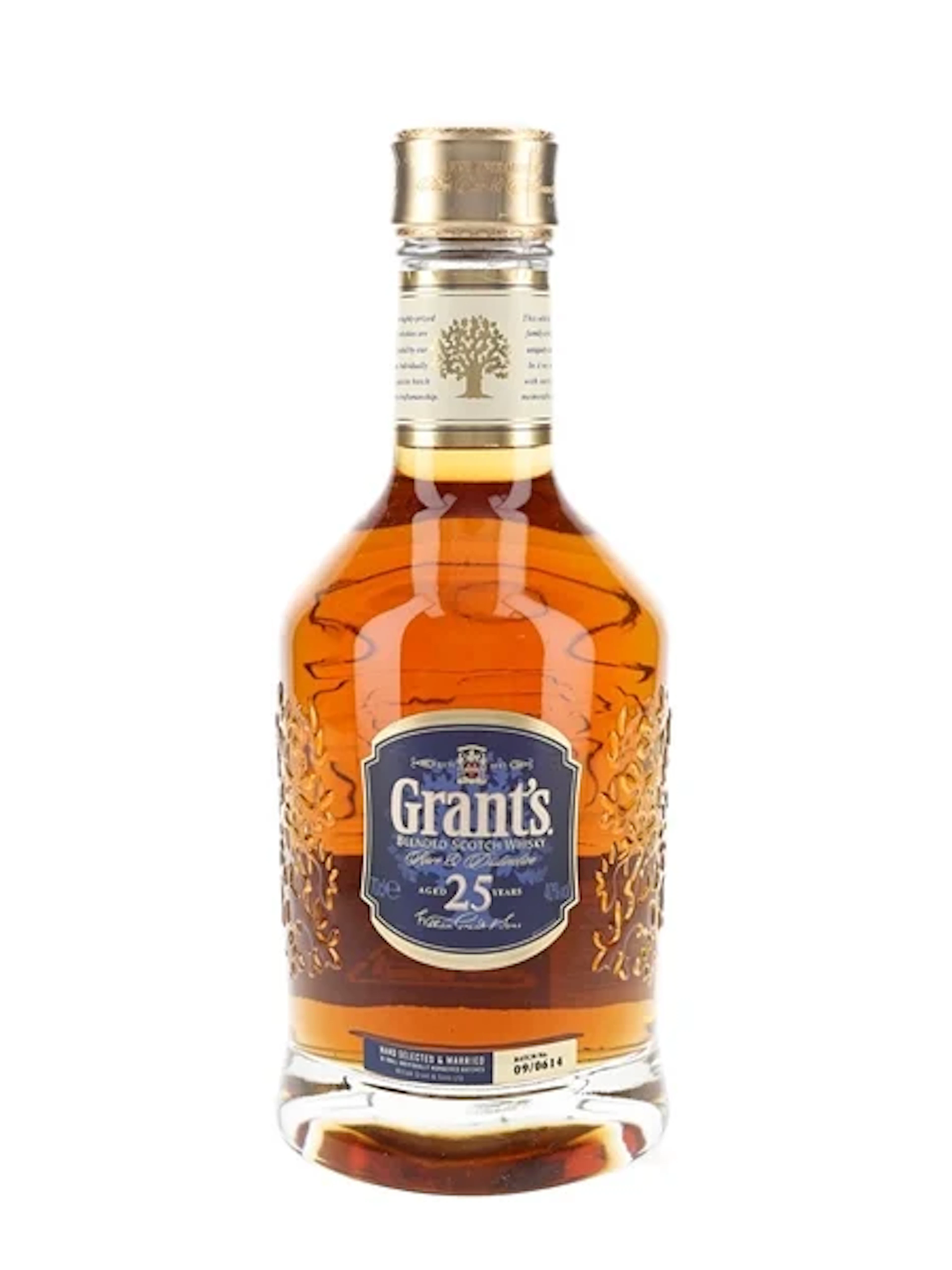 Grant's 25 Year Old Rare & Distinctive Batch No. 09-0614 70cl / 40%