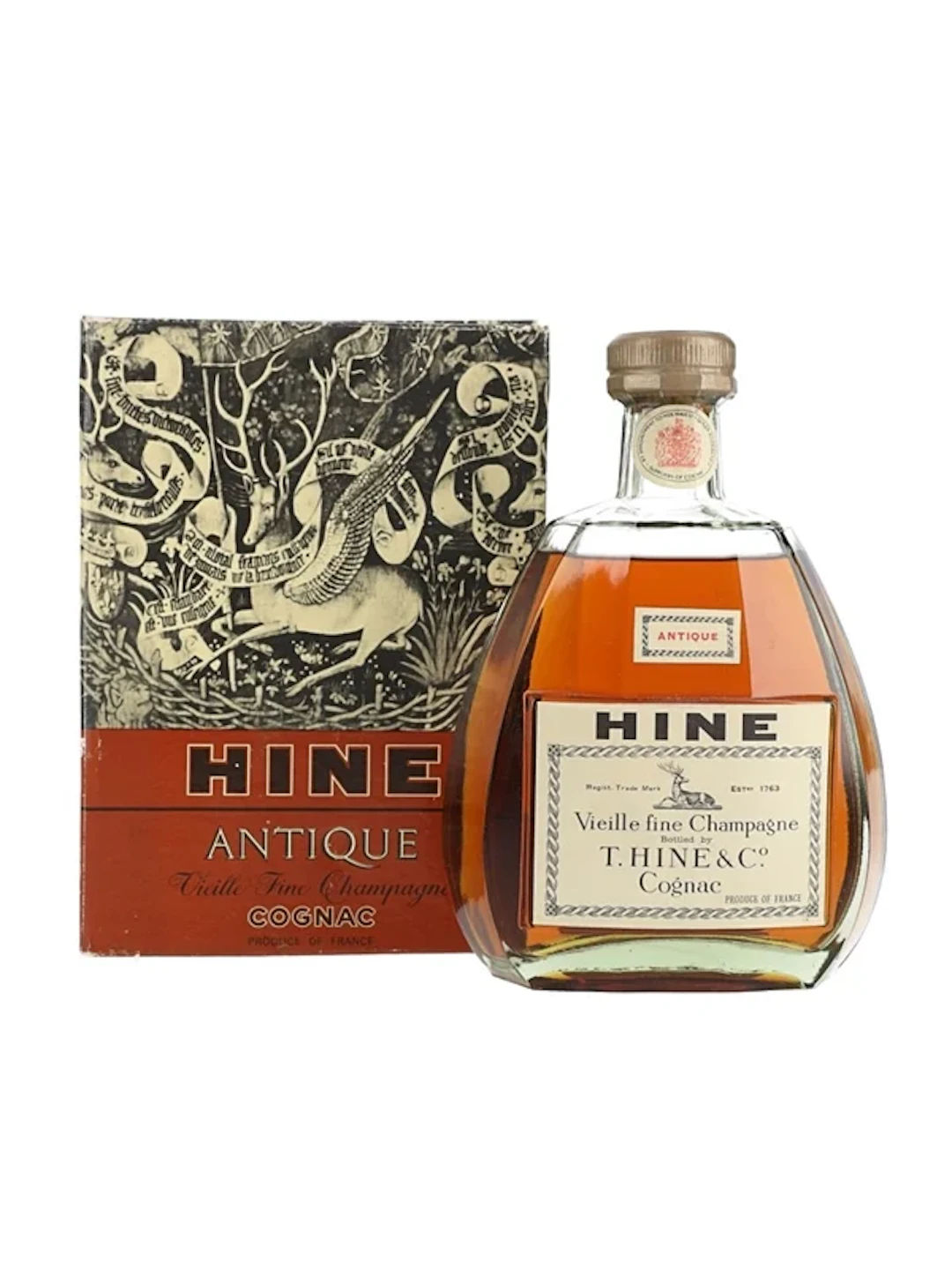 Hine Antique Vieille Fine Champagne Cognac Bottled 1970s