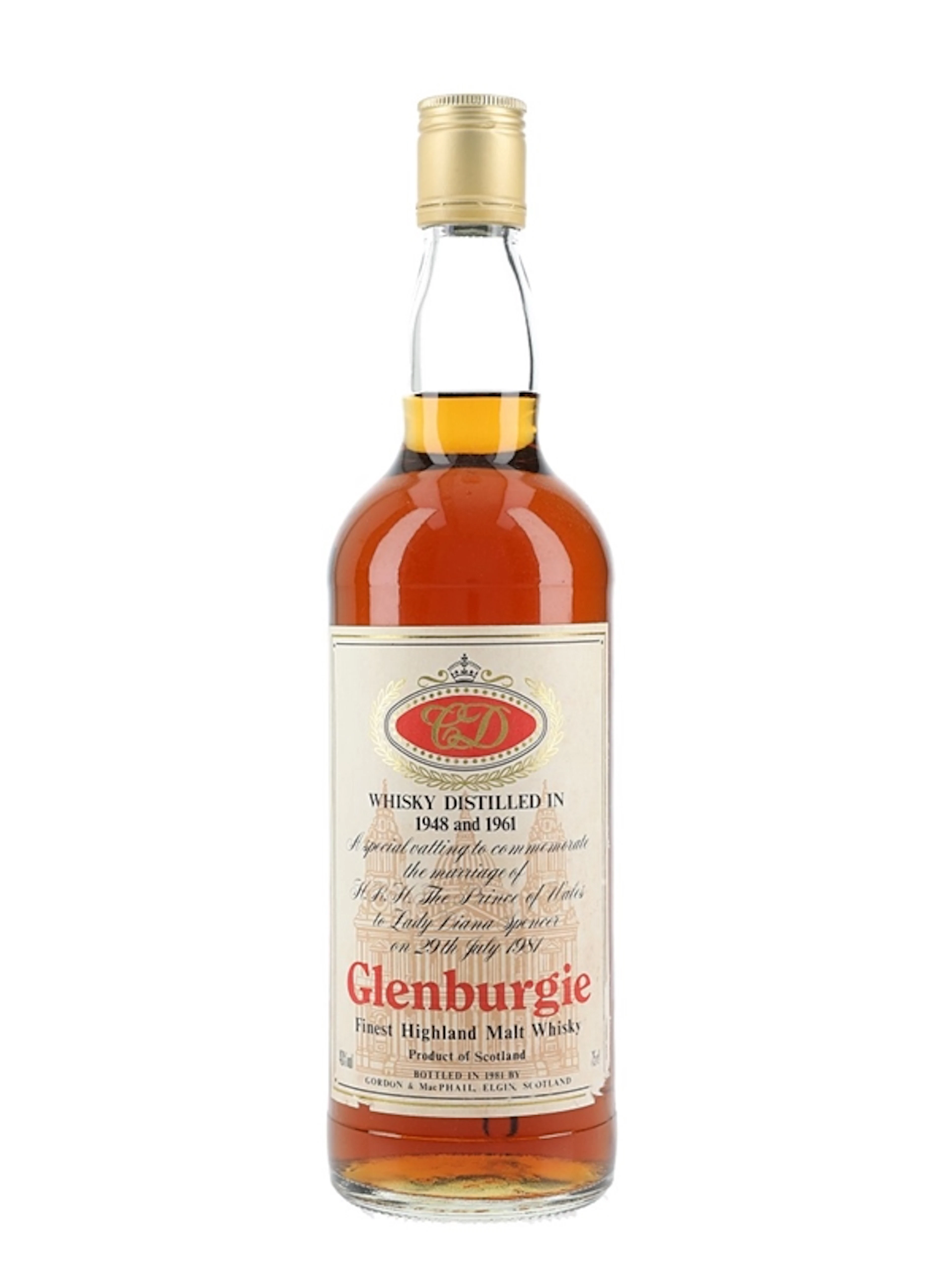 Glenburgie 1948 & 1961 Royal Wedding Bottled 1981 - Gordon & MacPhail
