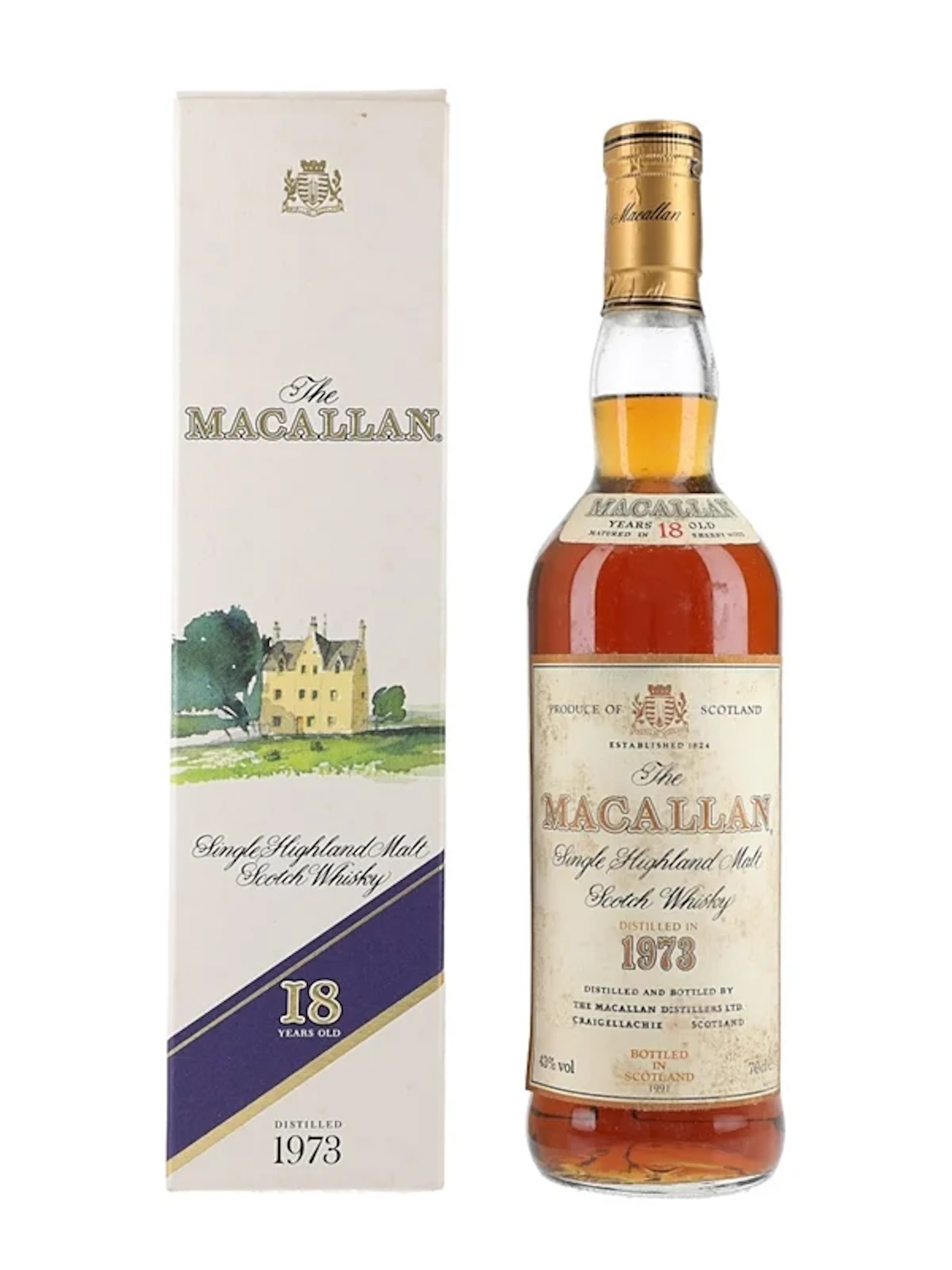 Macallan 1973 18 Year Old Bottled 1991 70cl / 43%