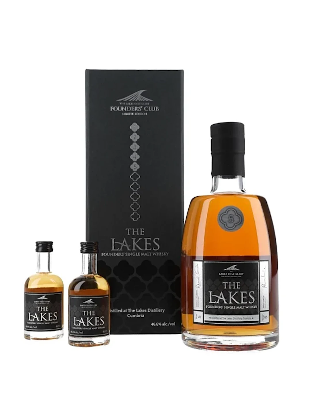 Lakes Founders' Club Year 5 70cl & 2 x 5cl / 46.6%