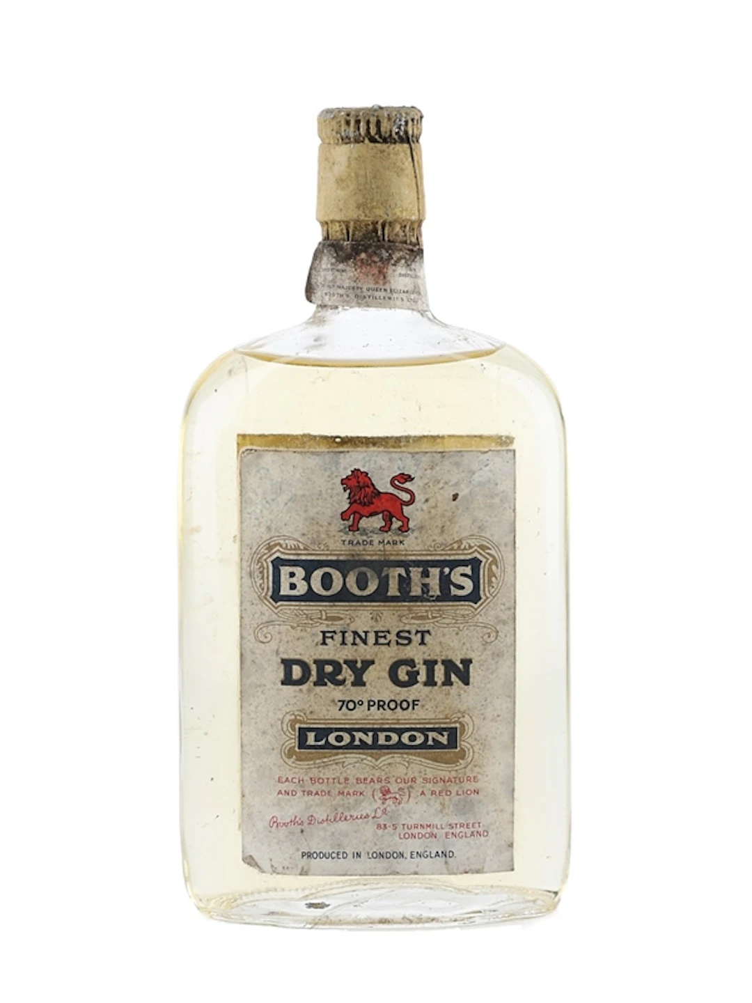 Booth's London Dry Gi Bottled 1950s