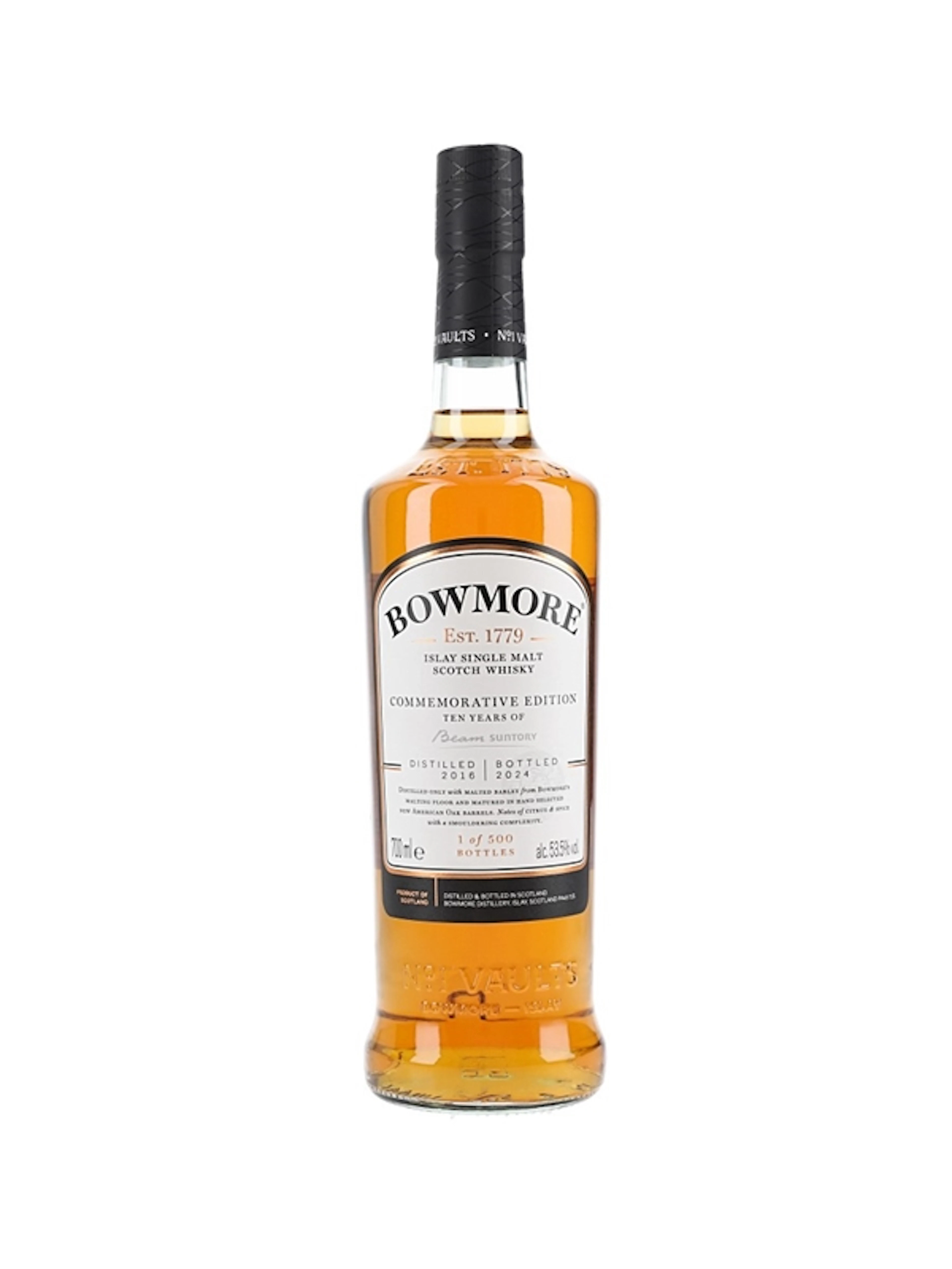 Bowmore 2016 8 Year Old Bottled 2024 - 10 Years of Beam 70cl / 53.5%