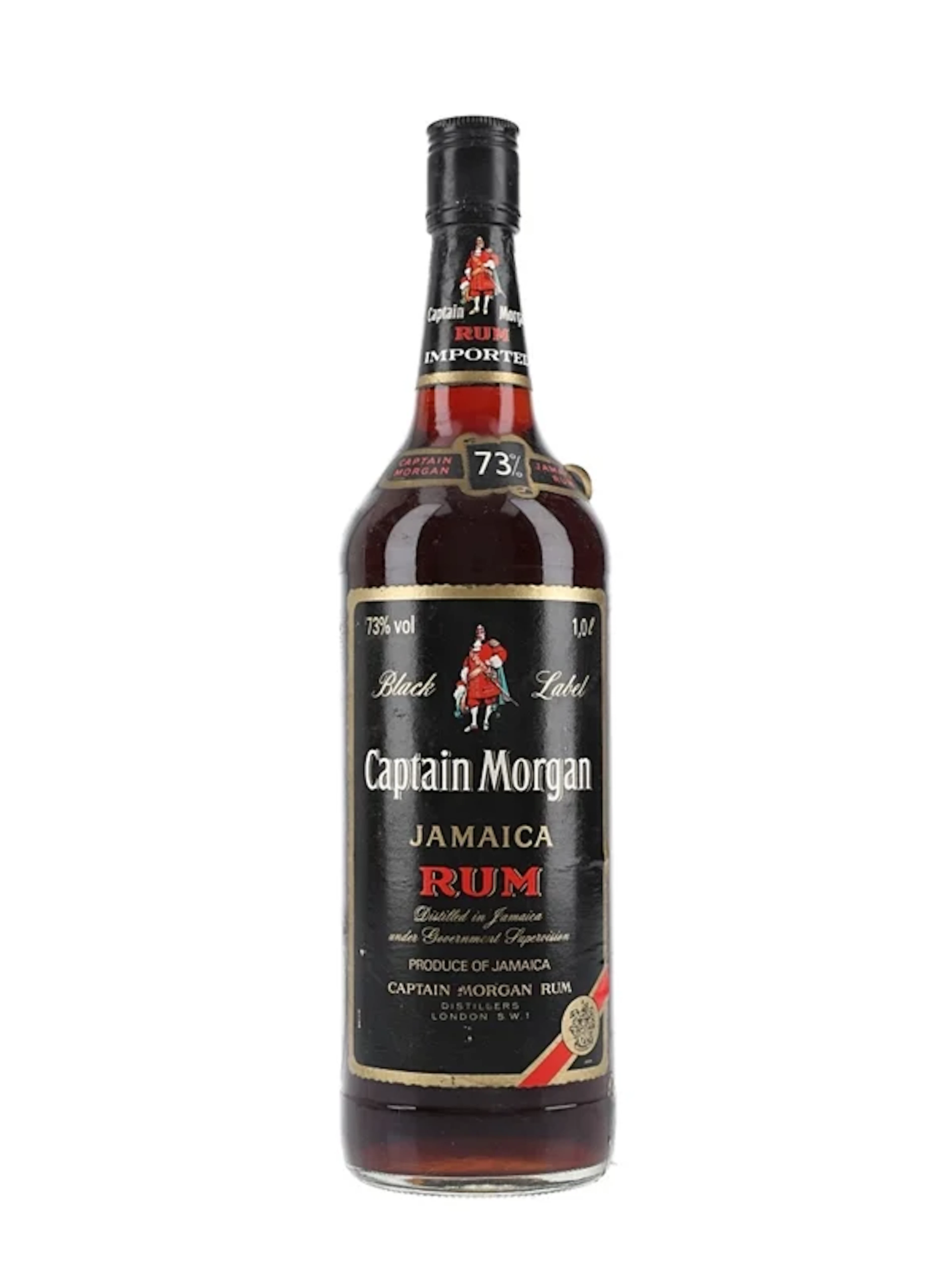 Captain Morgan Black Label Jamaica Rum Bottled 1980s 100cl / 73%