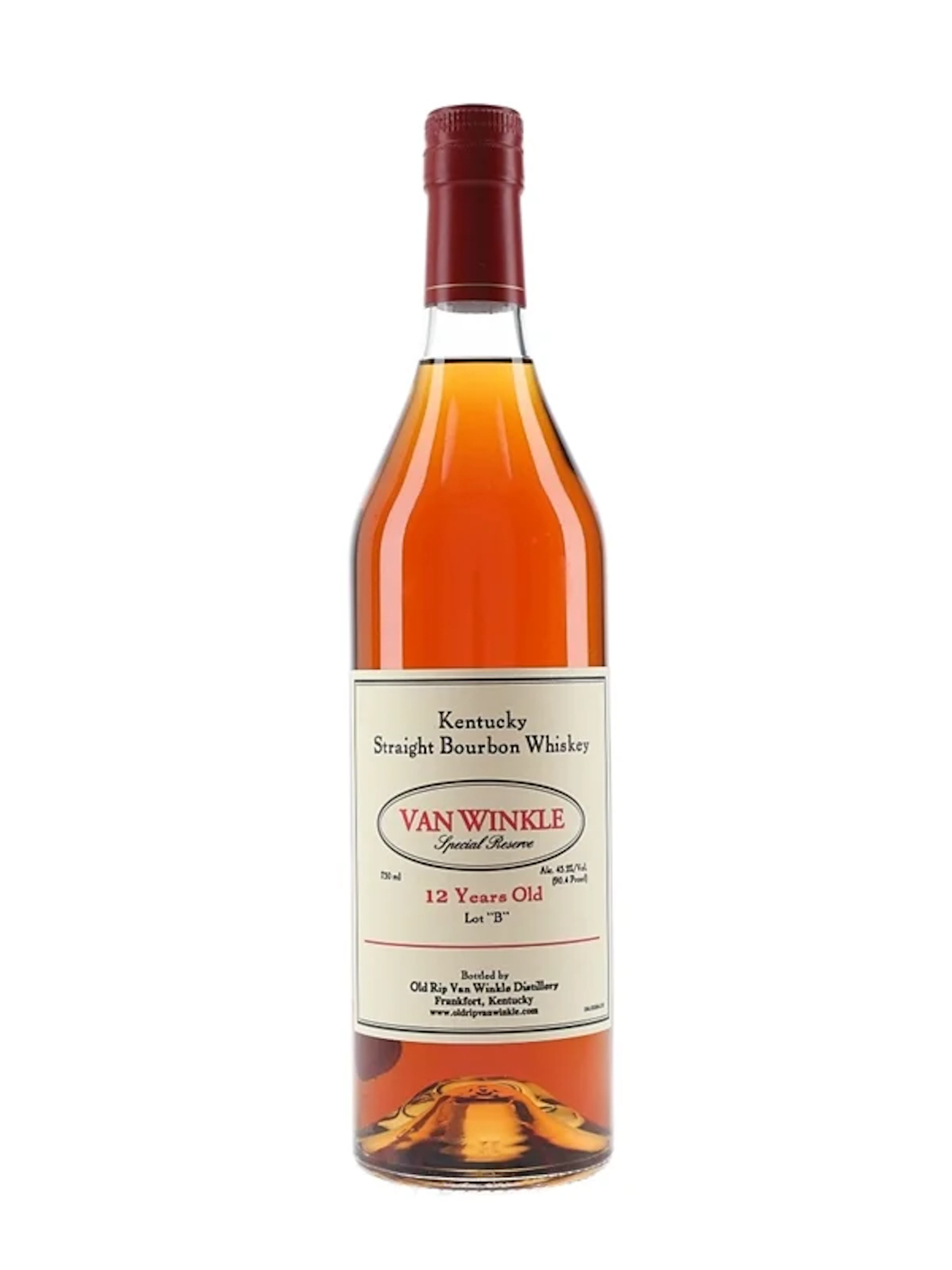 Van Winkle 12 Year Old Lot 'B' Bottled 2015 75cl / 45.2%