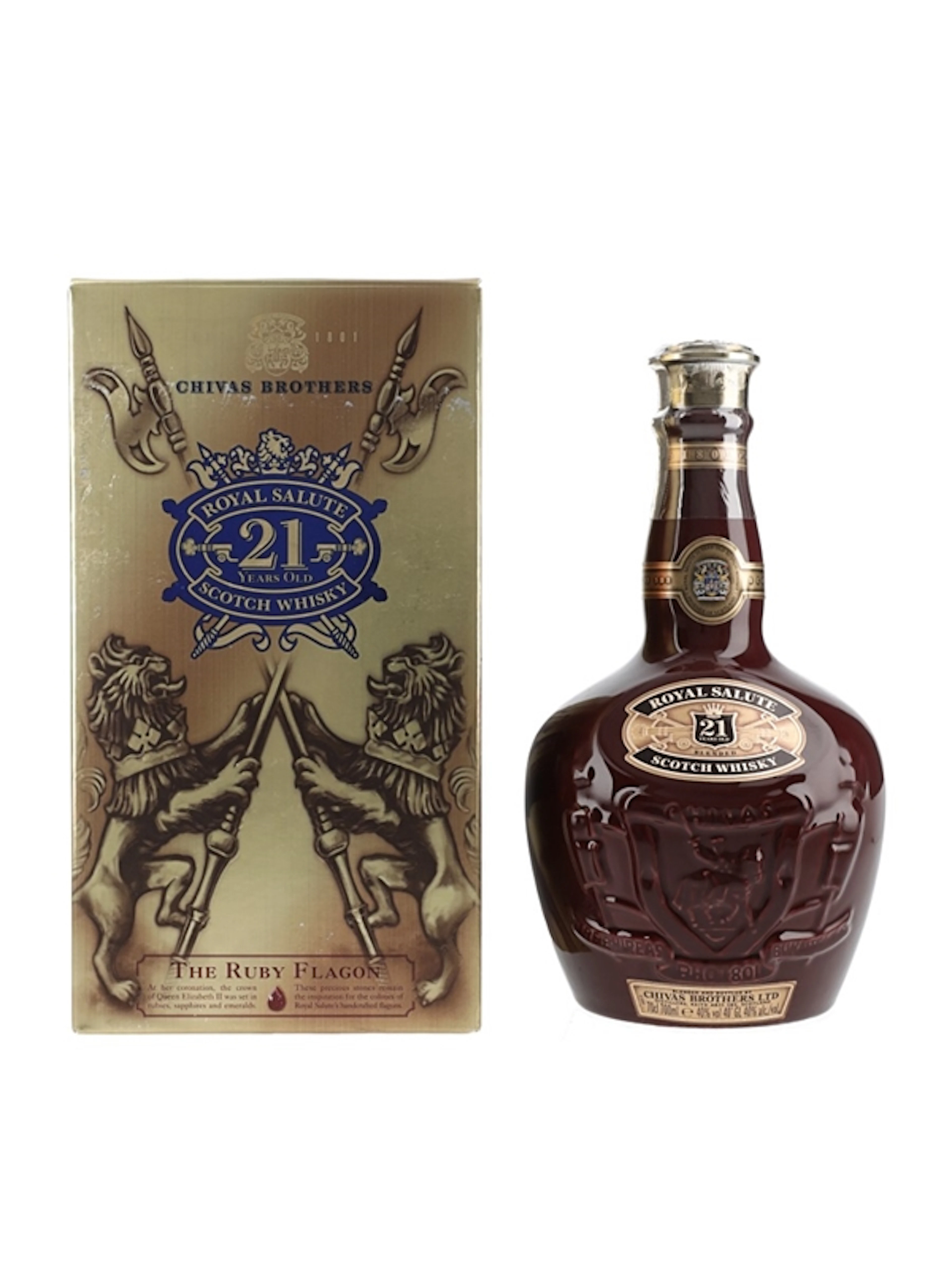 Royal Salute 21 Year Old Bottled 2004 - Ruby Ceramic Flago 70cl / 40%