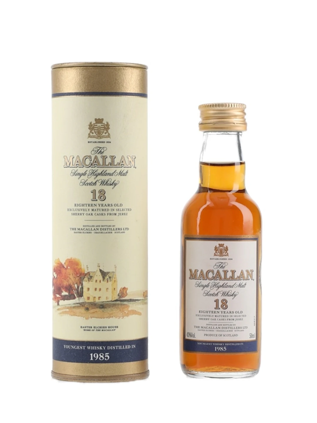 Macallan 18 Year Old Youngest Whisky Distilled In 1985