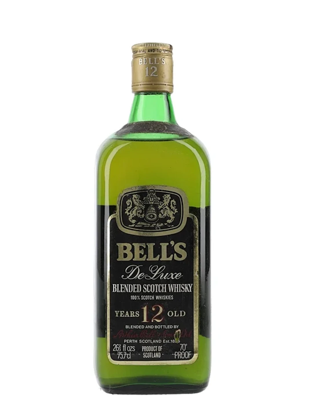 Bell's 12 Year Old De Luxe Bottled 1970s 75.7cl / 40%