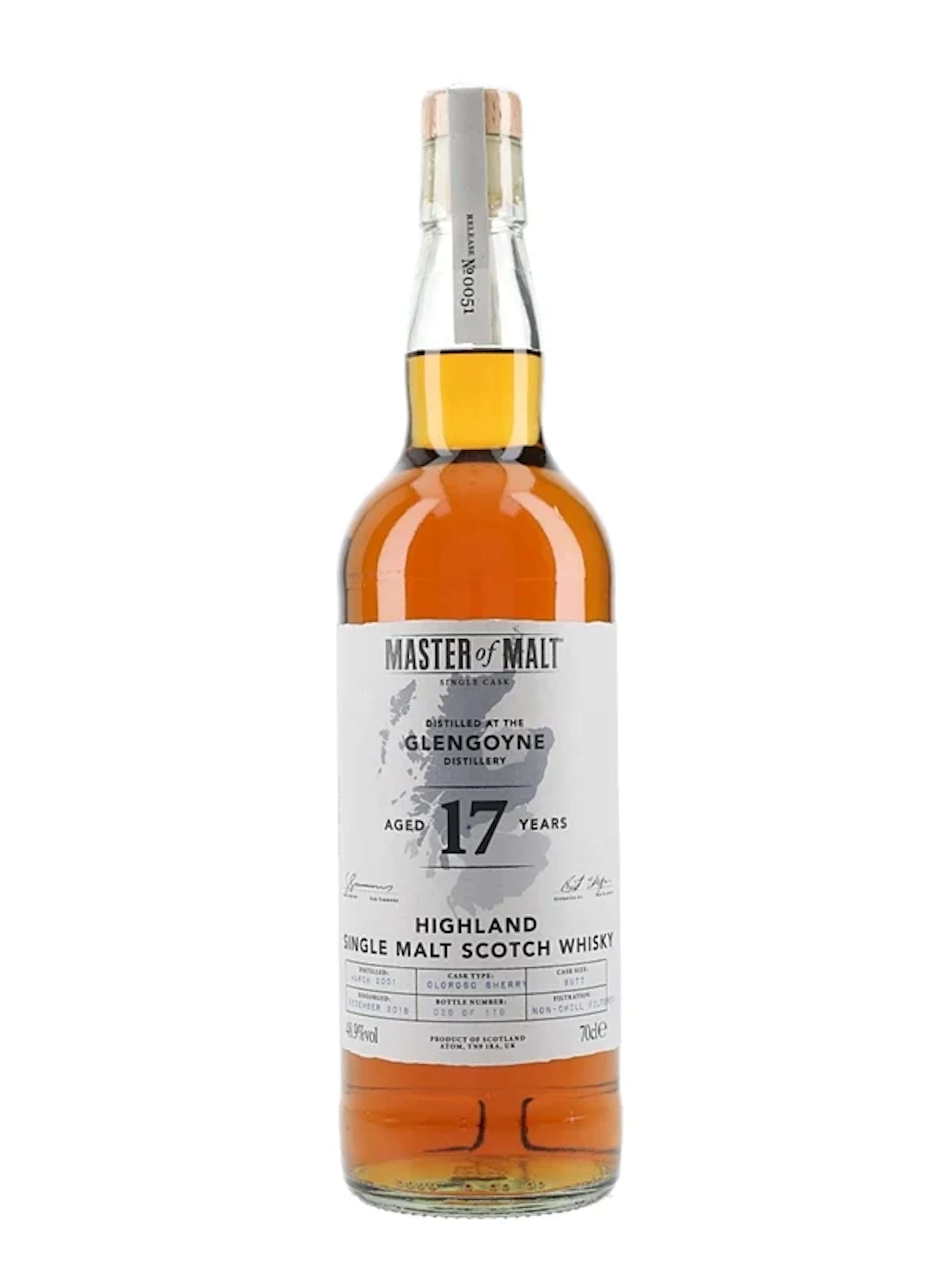 Glengoyne 2001 17 Year Old Bottled 2018 - Master Of Malt 70cl / 48.9%