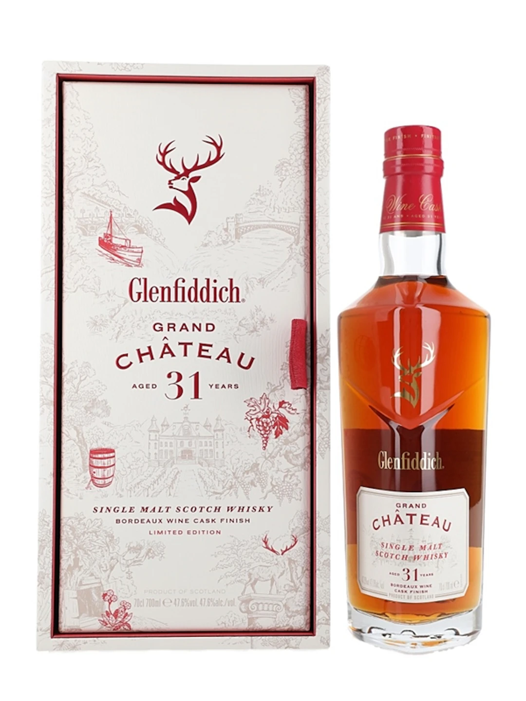 Glenfiddich 31 Year Old Grand Chateau Bordeaux Wine Cask Finish 70cl / 47.6%