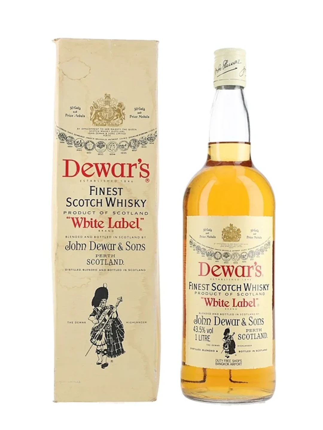 Dewar's White Label Bottled 1980s 100cl / 43.5%