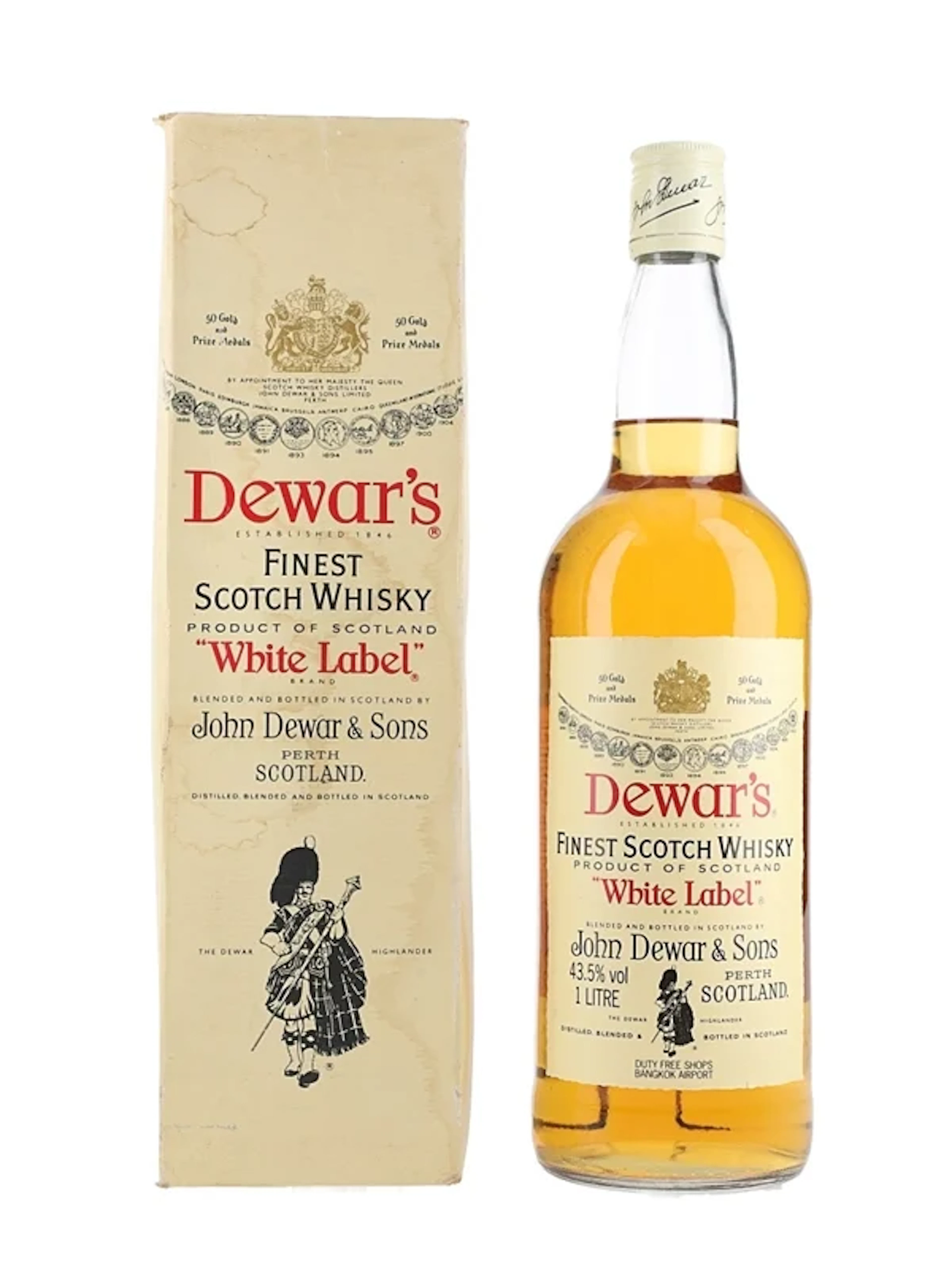 Dewar's White Label Bottled 1980s 100cl / 43.5%