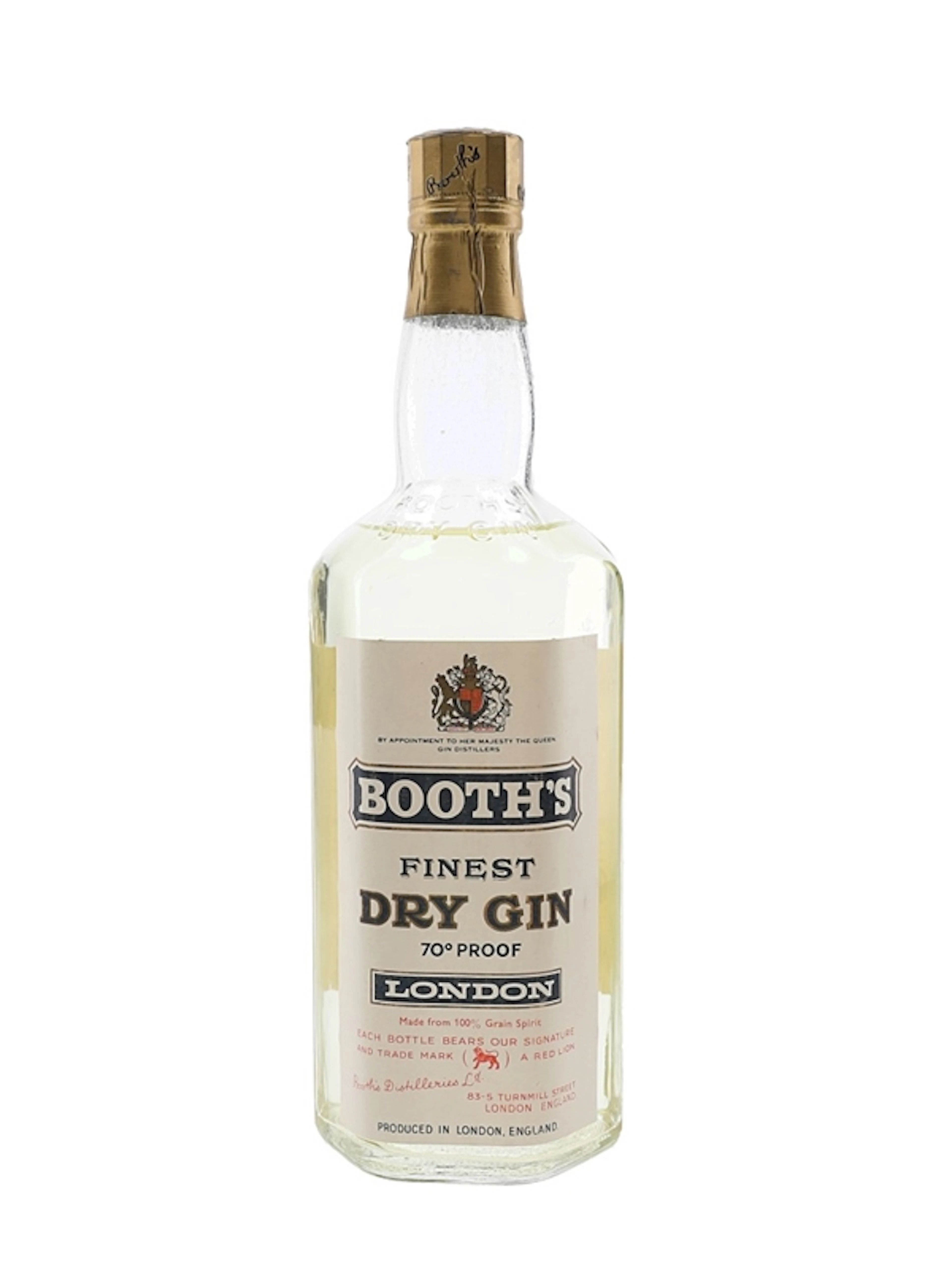 Booth's Finest Dry Gi Bottled 1960s 75cl / 40%