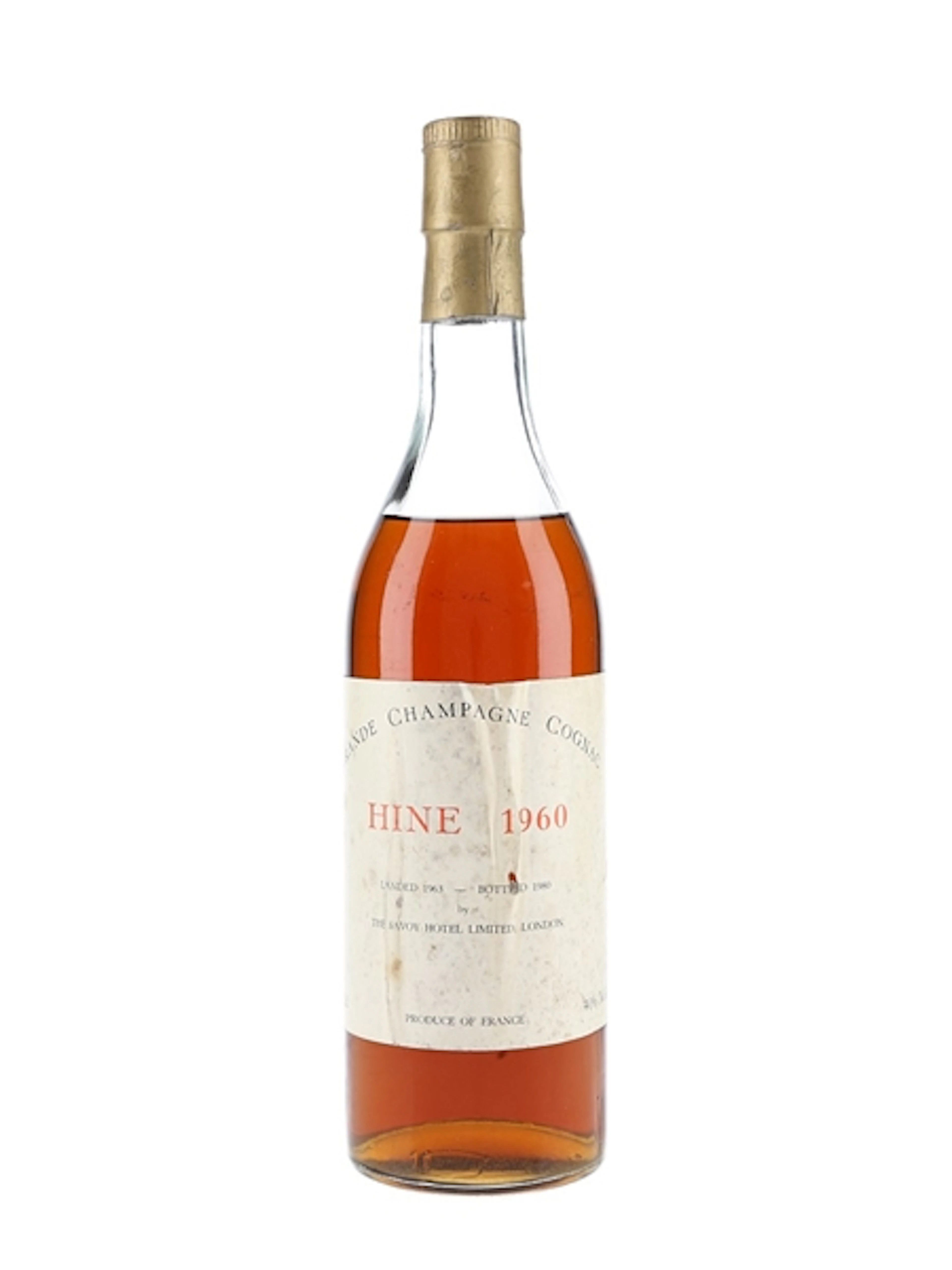Hine 1960 Grande Champagne Cognac Landed 1963 - Bottled 1980