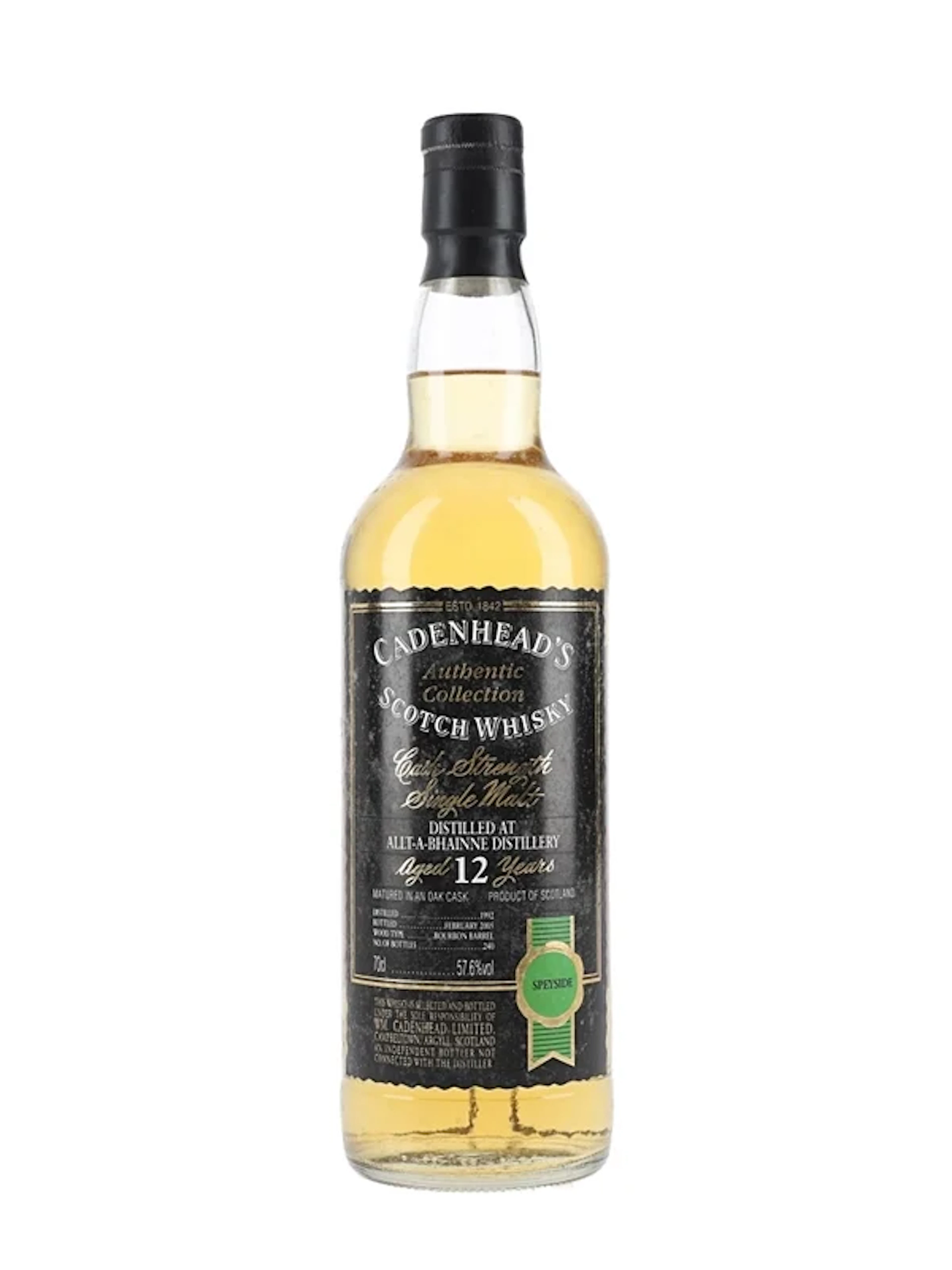 Allt-A-Bhainne 1992 12 Year Old Bottled 2005 - Cadenhead's Authentic