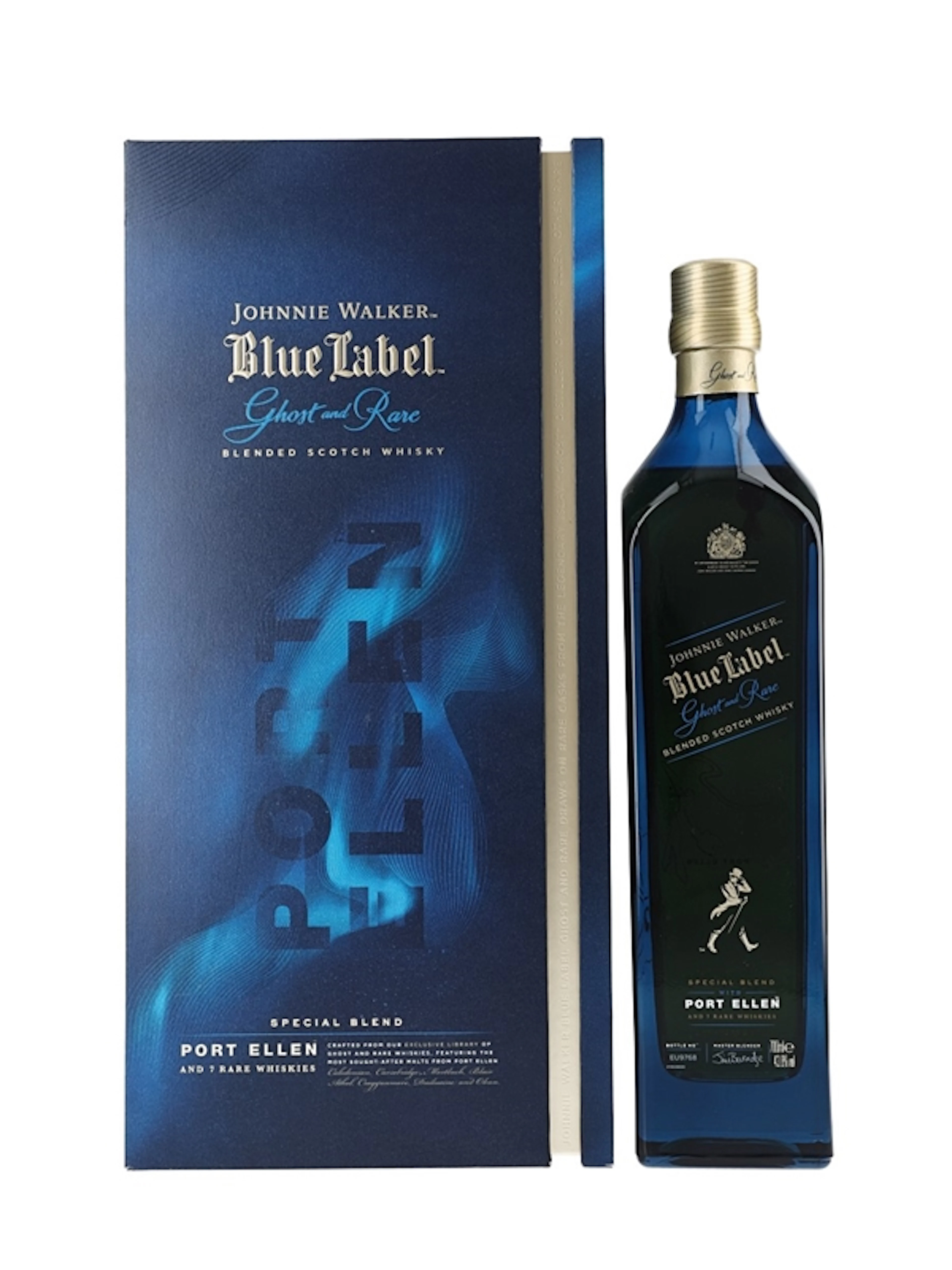 Johnnie Walker Blue Label Ghost And Rare Port Ellen and 7 Rare Whisky