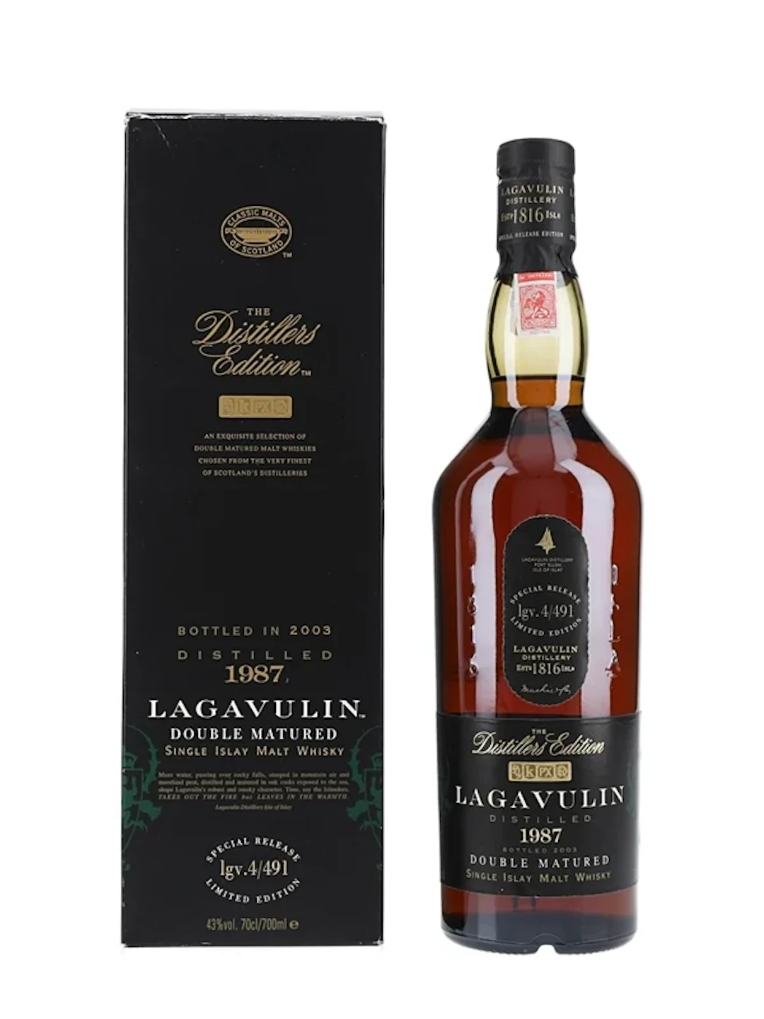 Lagavulin 1987 Distillers Editio Bottled 2003 70cl / 43%
