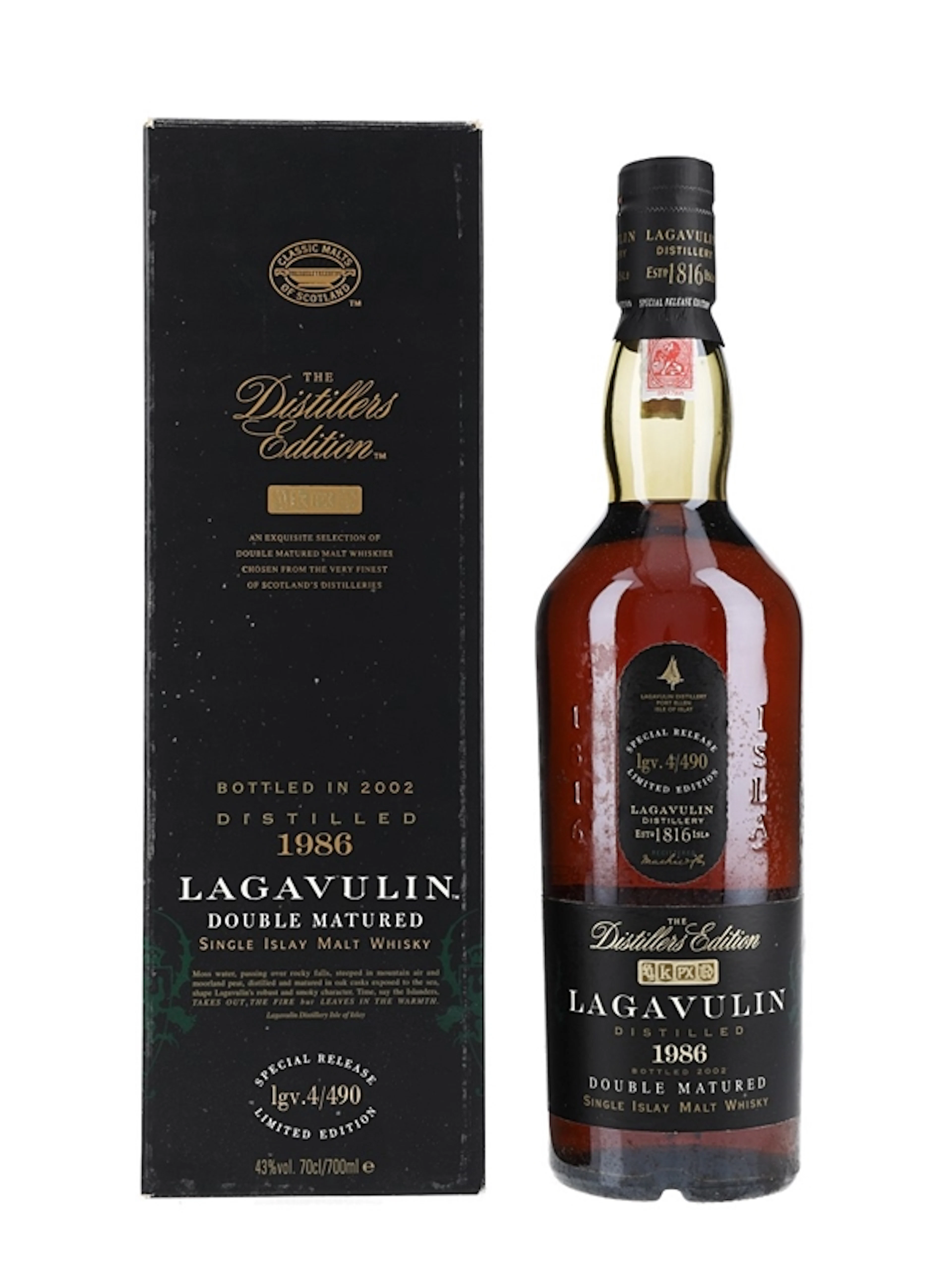 Lagavulin 1986 Distillers Editio Bottled 2002 70cl / 43%