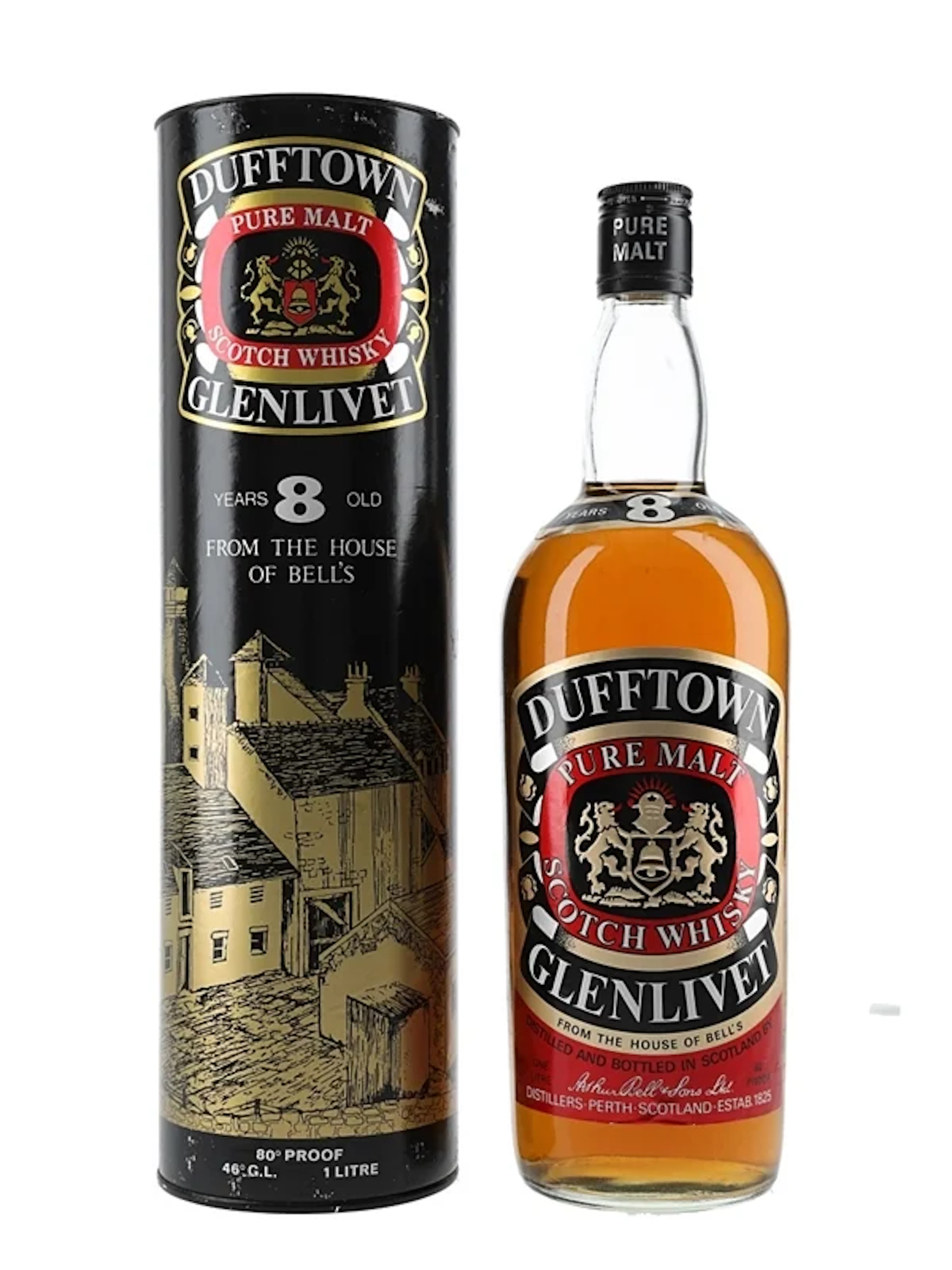 Dufftown Glenlivet 8 Year Old Bottled 1970s 100cl / 46%