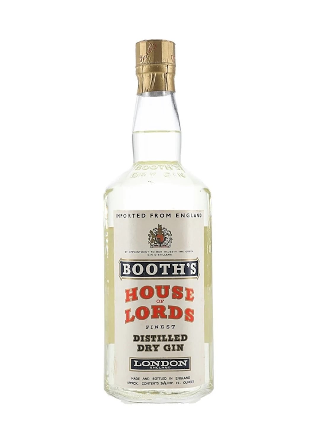 Booth's Finest Dry Gi Bottled 1965 - House Of Lords 75.7cl / 40%