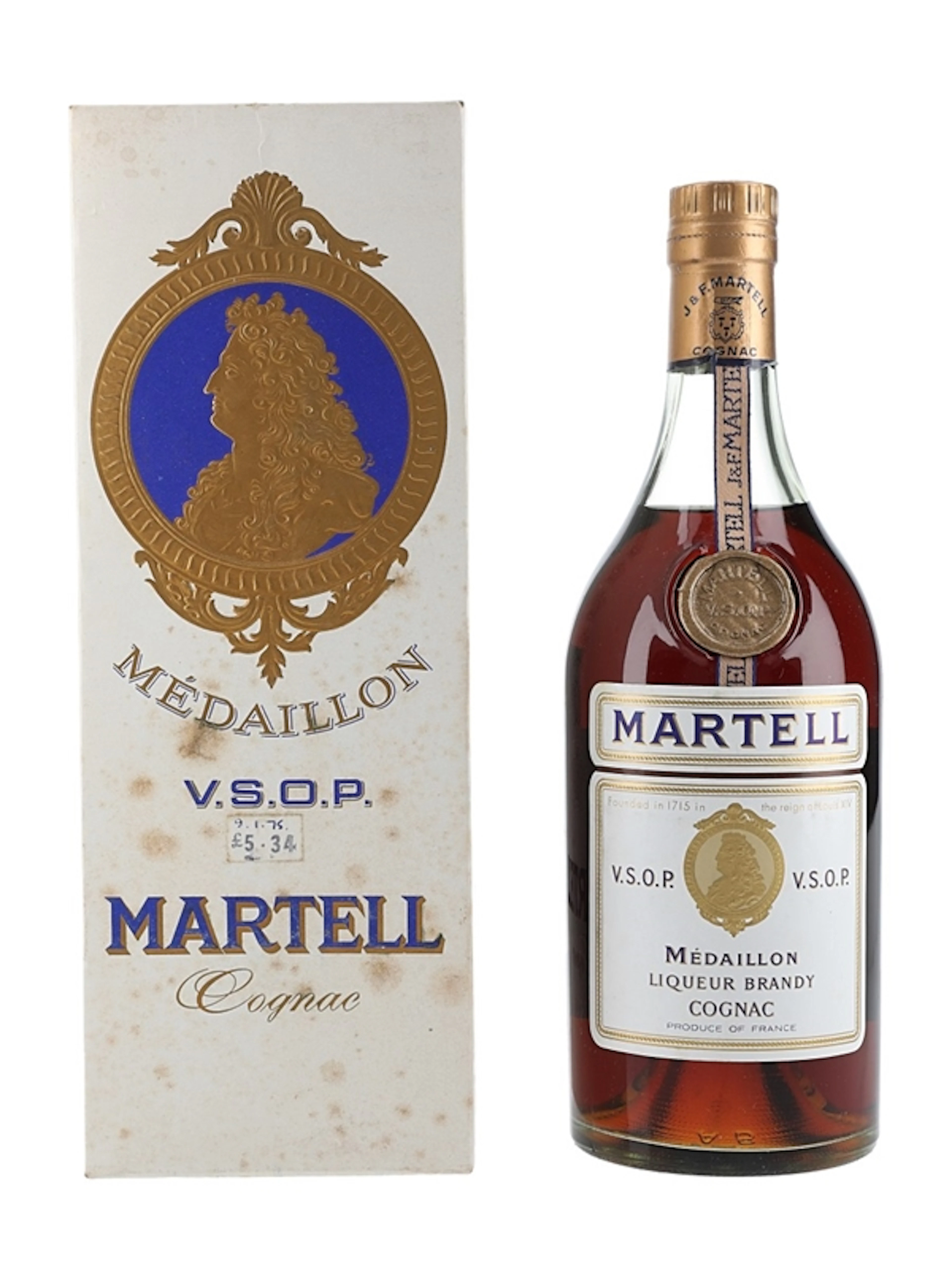 Martell Medaillon VSOP Cognac Bottled 1960s-1970s