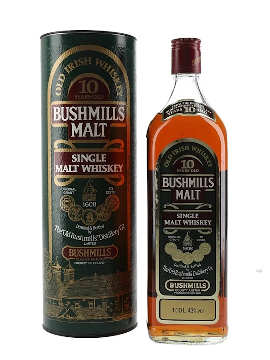 Bushmills 10 Year Old Bottled 1980s 100cl / 43%