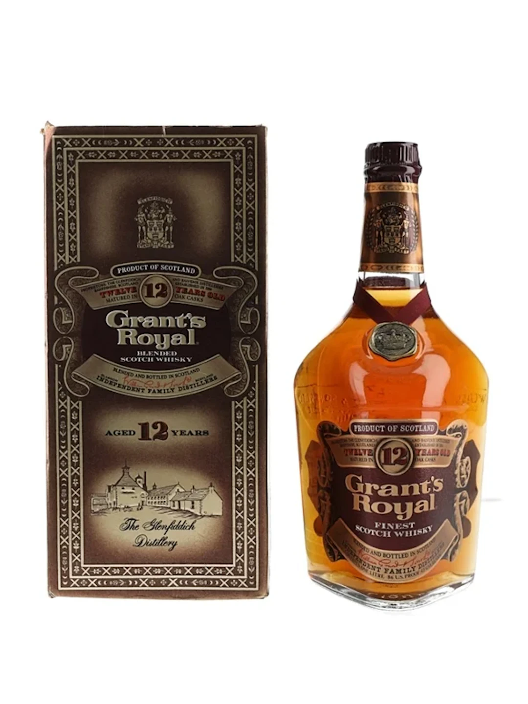 Grant's Royal 12 Year Old Bottled 1980s 100cl / 43%
