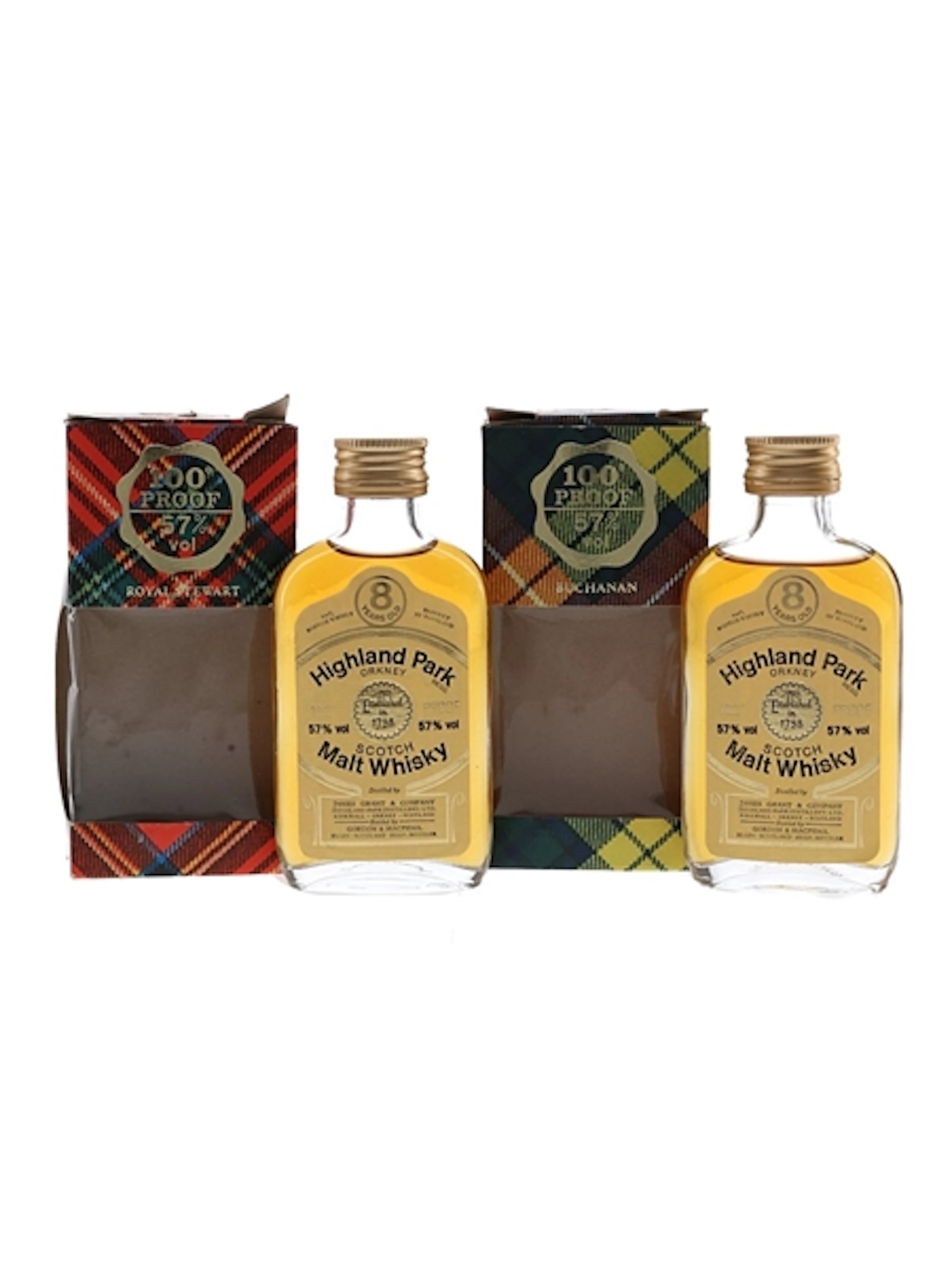 Highland Park 8 Year Old 100 Proof Bottled 1970s - Gordon & MacPhail