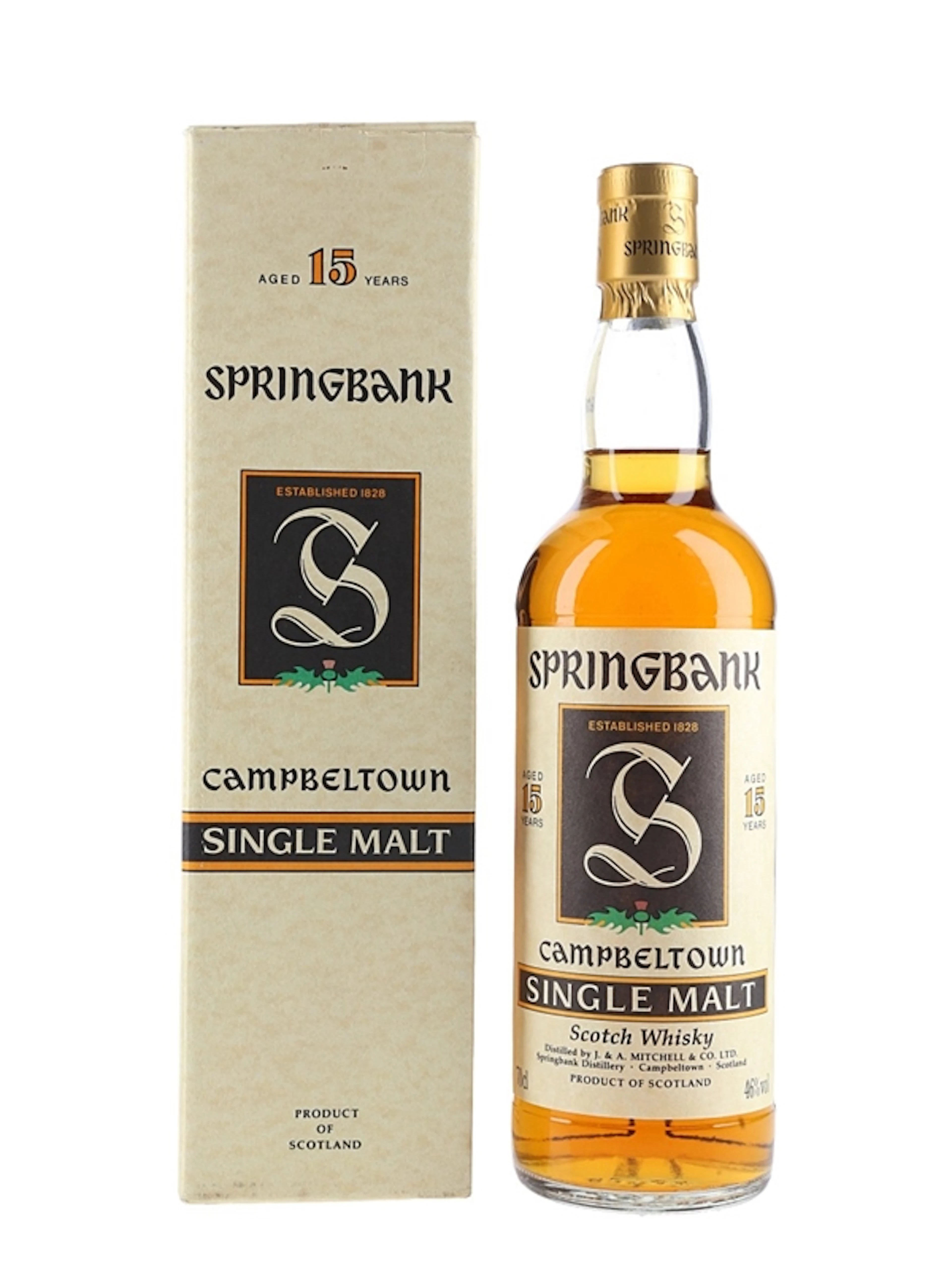 Springbank 15 Year Old Green Thistle Bottled 1990s 70cl / 46%