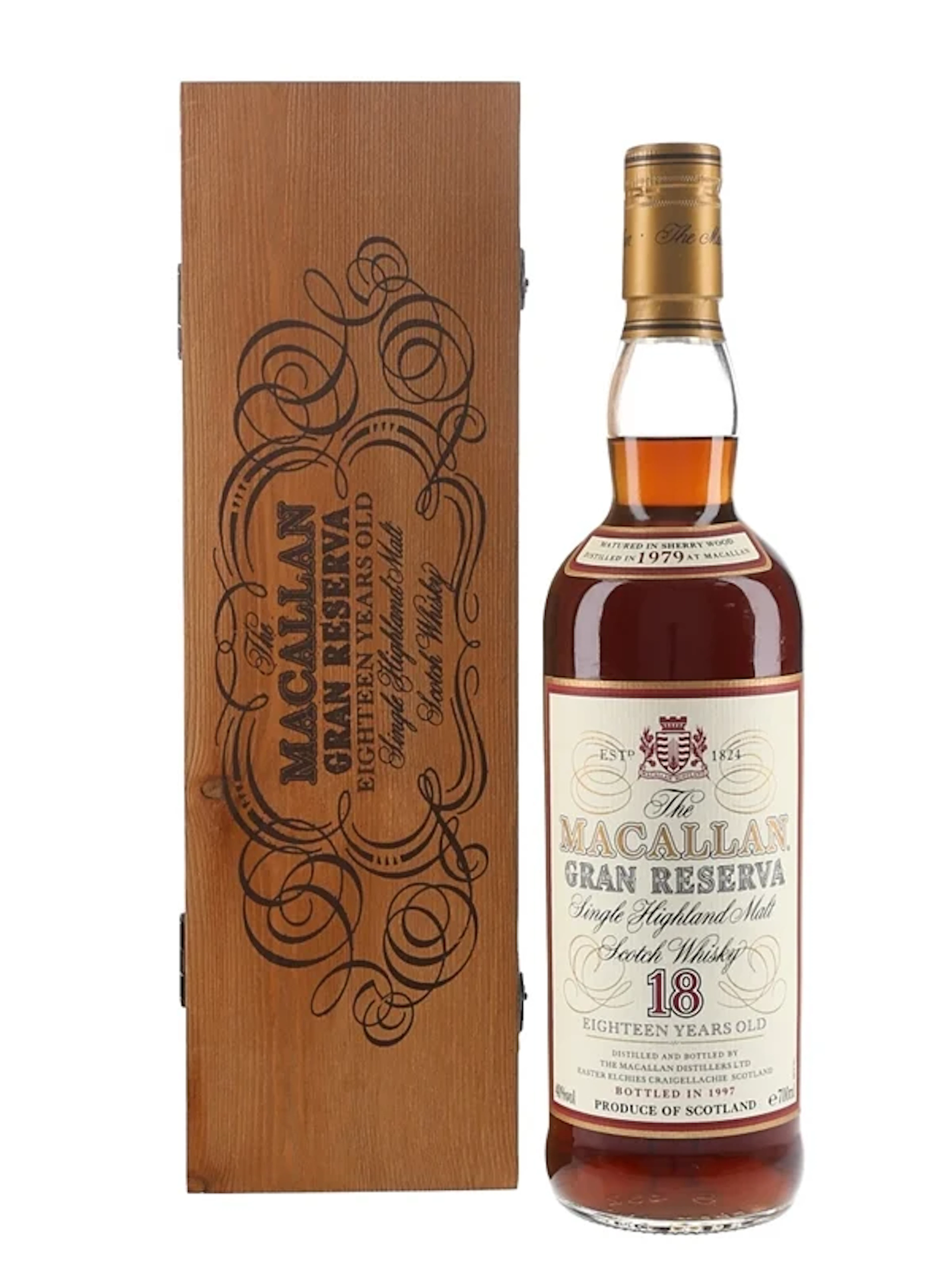 Macallan 1979 18 Year Old Gran Reserva Bottled 1997 70cl / 40%