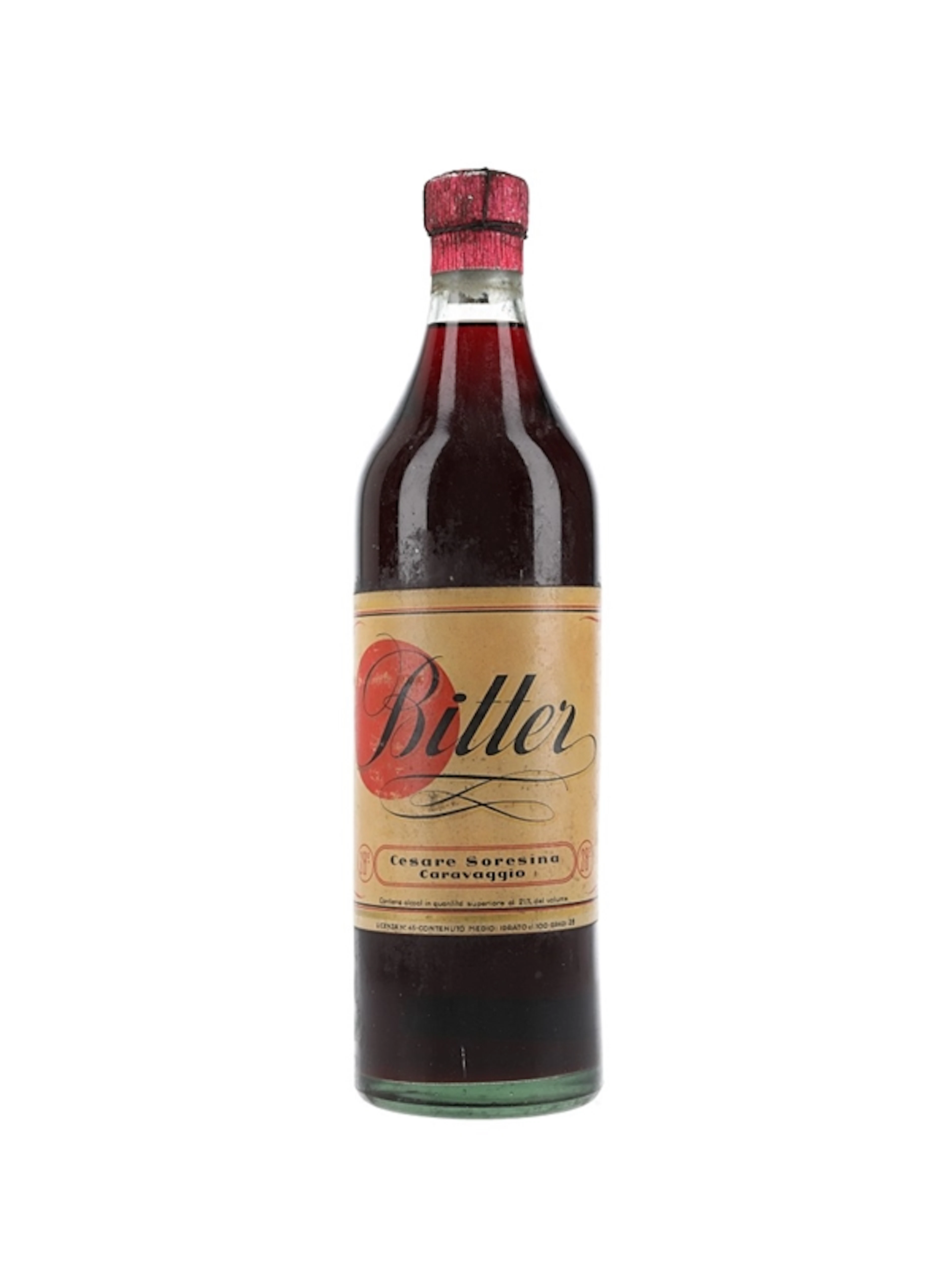 Cesare Soresina Caravaggio Bitter Bottled 1950s-1960s 100cl / 28%