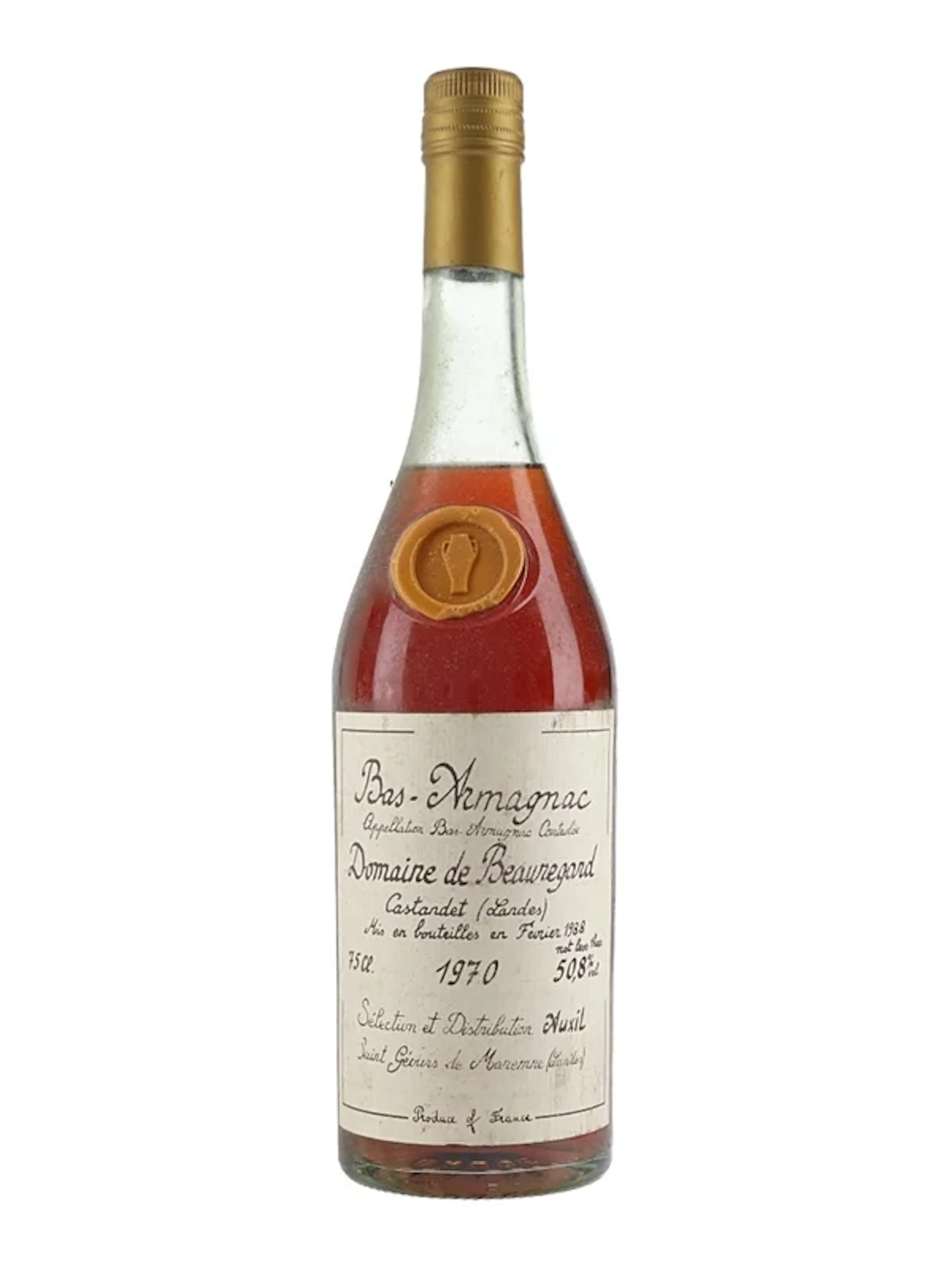 Domaine de Beauregard 1970 Bas Armagnac Bottled 1988 75cl / 50.8%