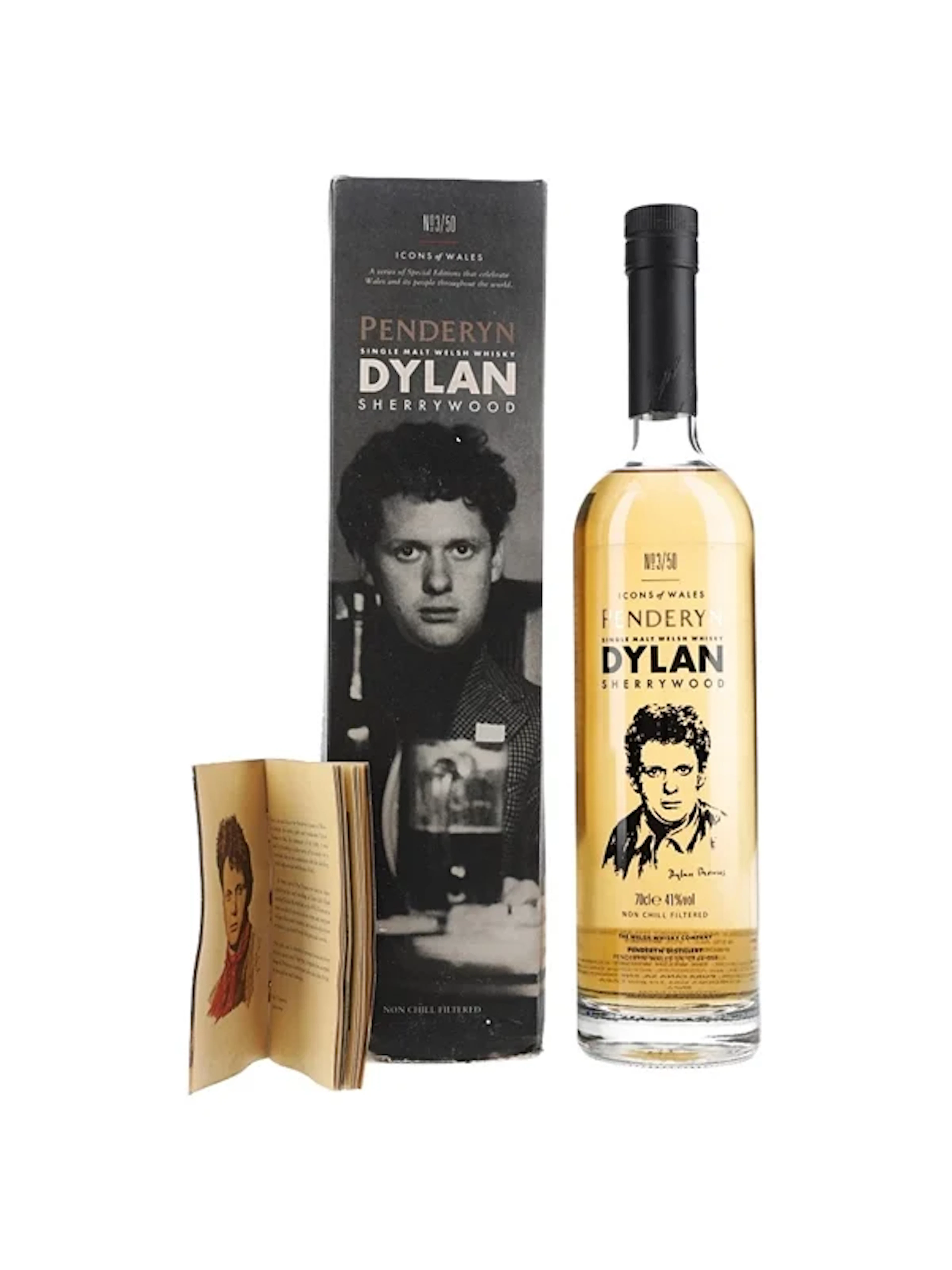Penderyn Icons of Wales No.3 Dylan Thomas 70cl / 41%