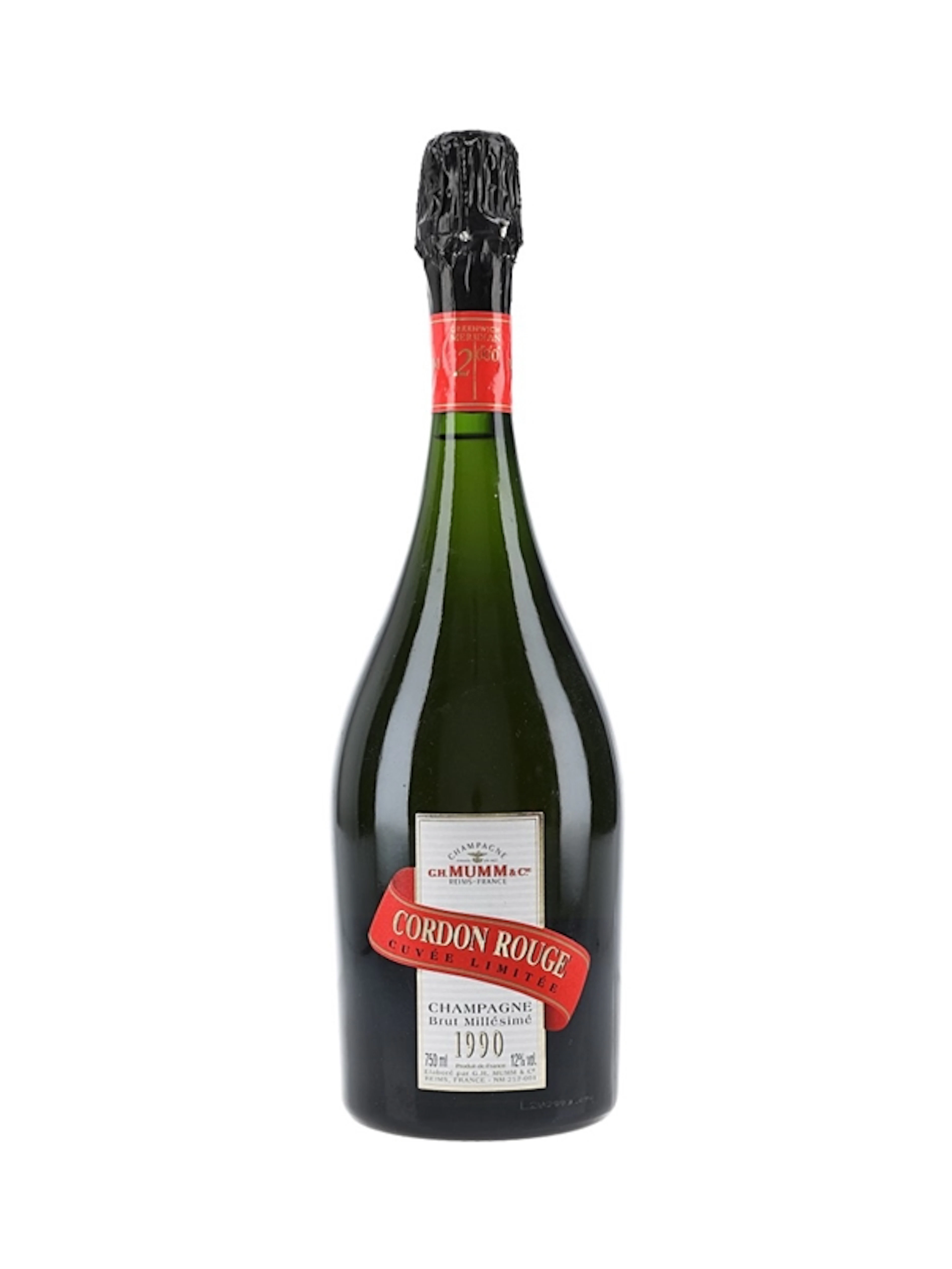1990 G H Mumm Cordon Rouge Brut Millesime Vintage Champagne 75cl / 12%