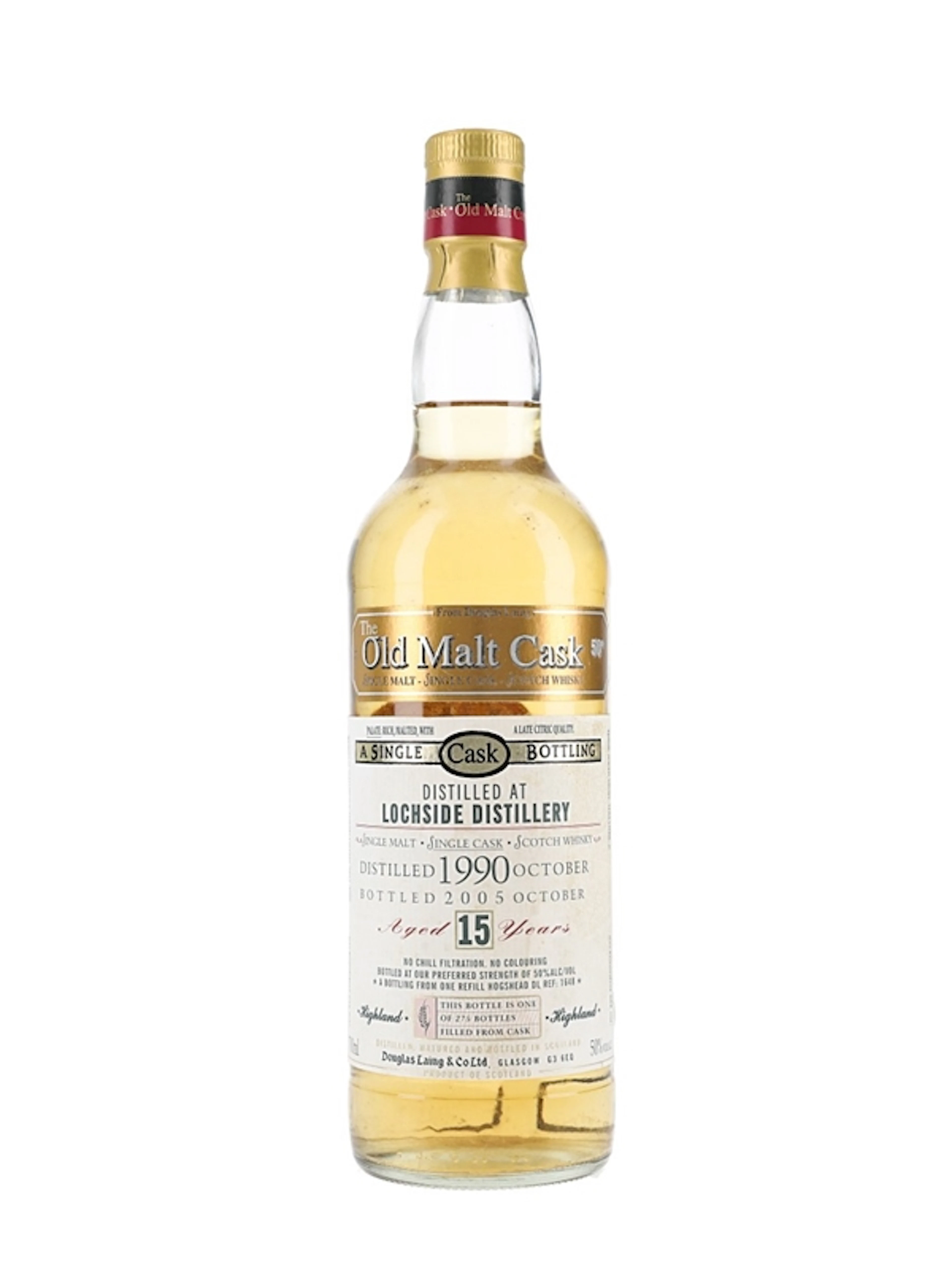 Lochside 1990 15 Year Old The Old Malt Cask Bottled 2005 - Douglas